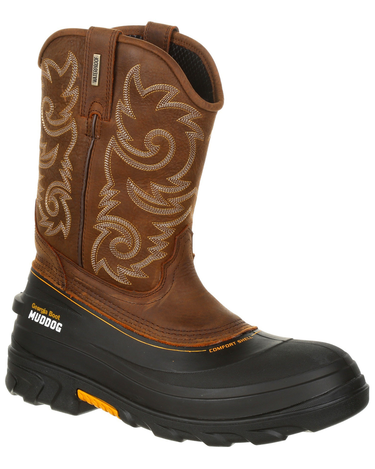 Georgia Boot Men's Muddog Waterproof Western Work Boots - Round Toe