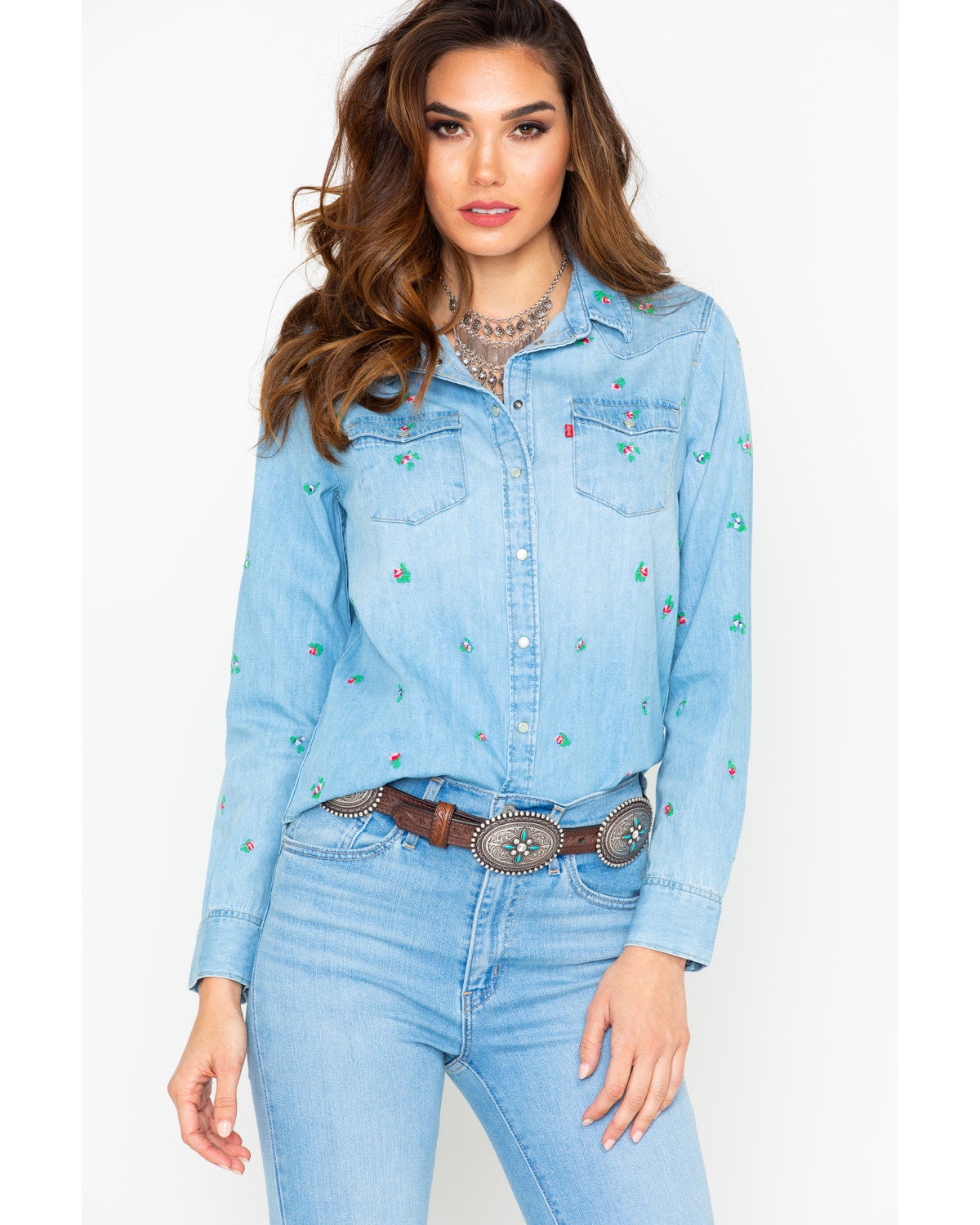 levi jean shirt womens