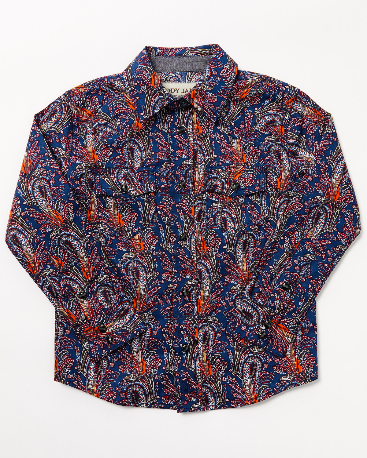 Cody James Toddler Boys' Jefferson Printed Long Sleeve Snap Western Shirt