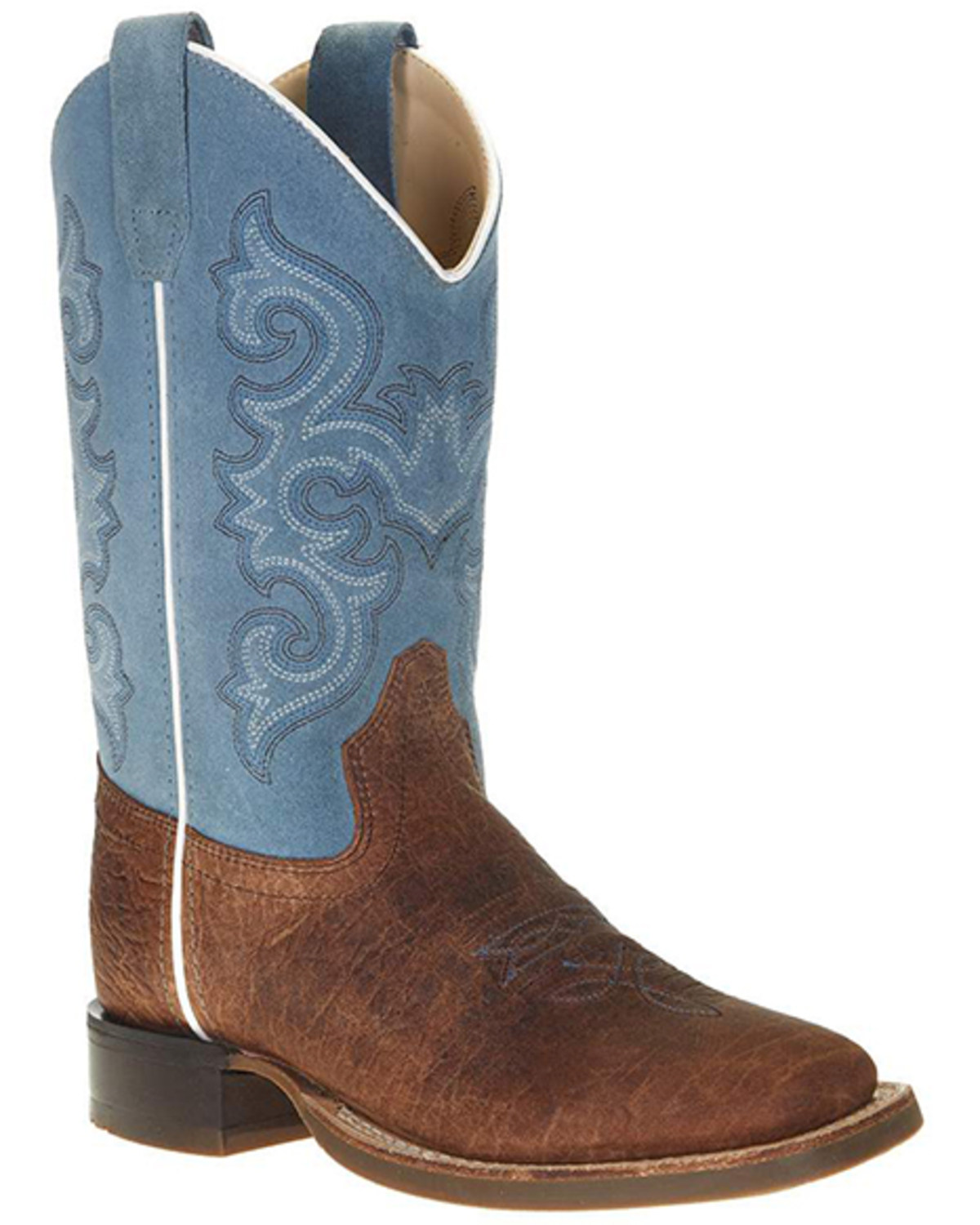 Old West Boys' Western Boots - Broad Square Toe