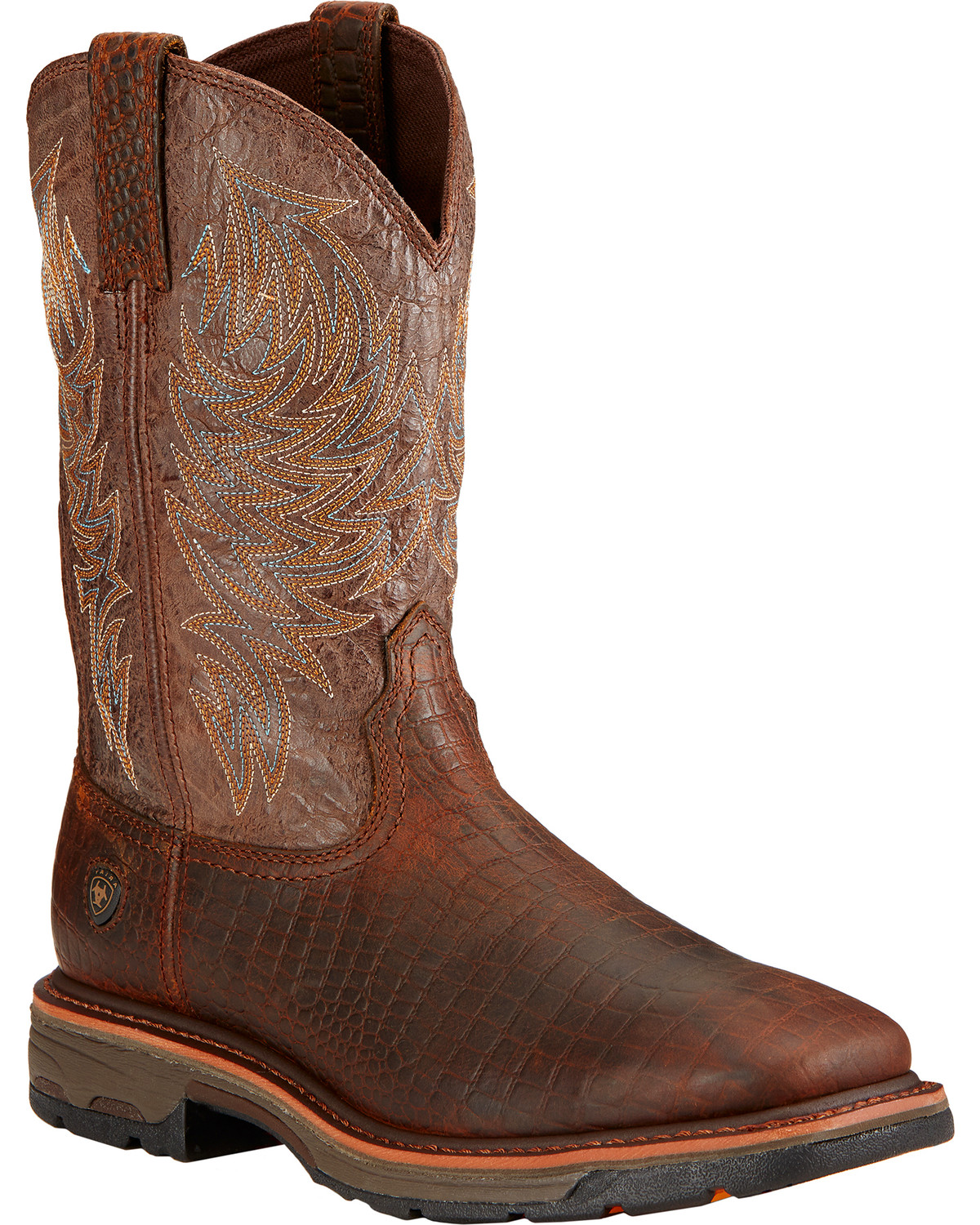 ariat workhog croc print