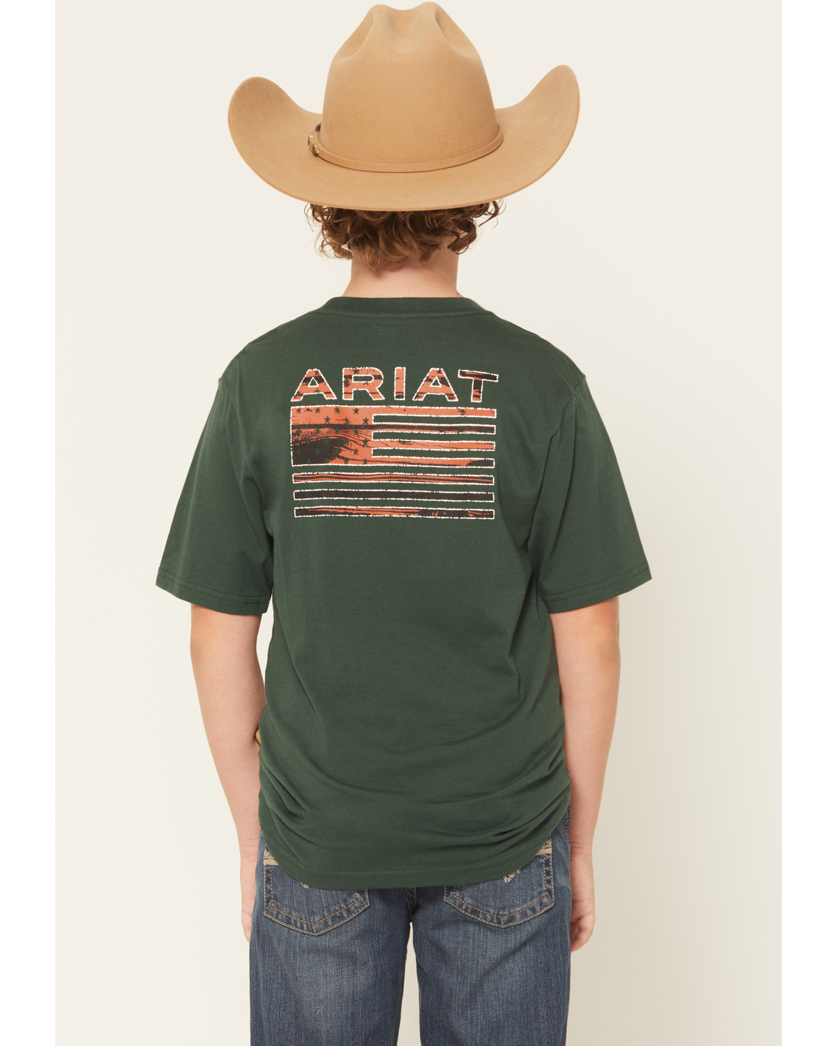 Ariat Boys' Flag Logo Short Sleeve Graphic T-Shirt