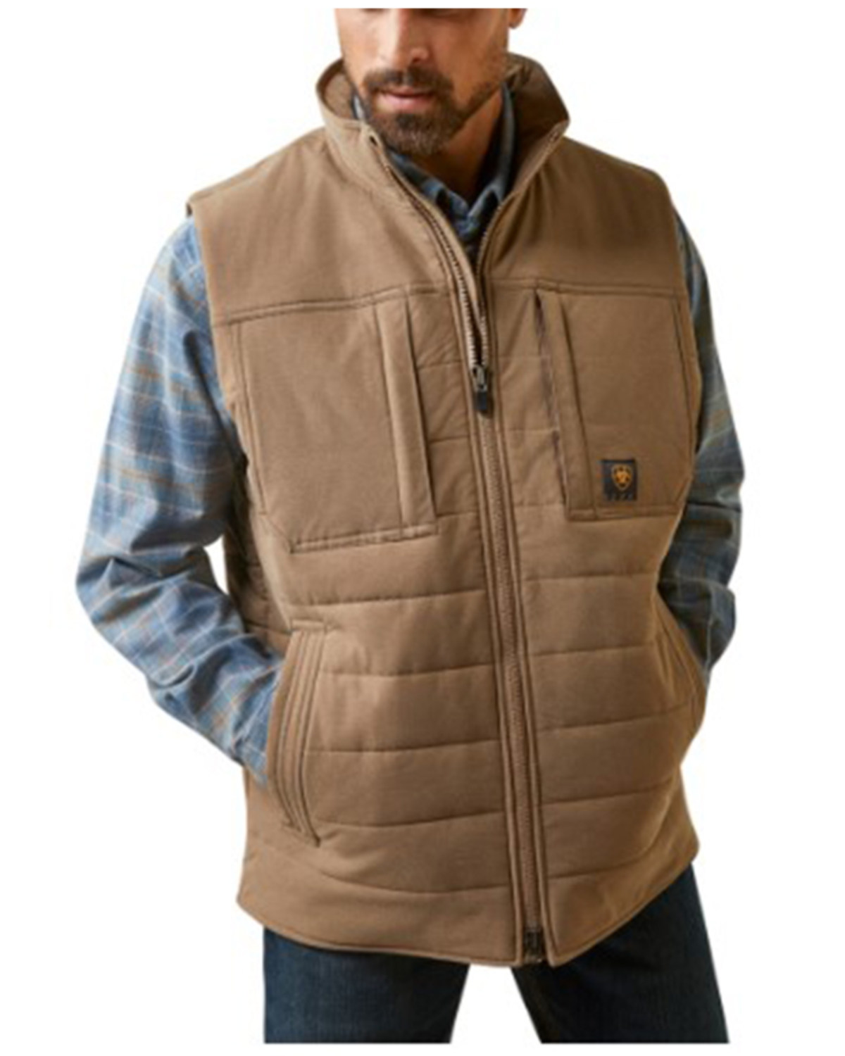 Ariat Men s Rebar Valiant Stretch Canvas Insulated Vest Boot Barn in Tustin CA