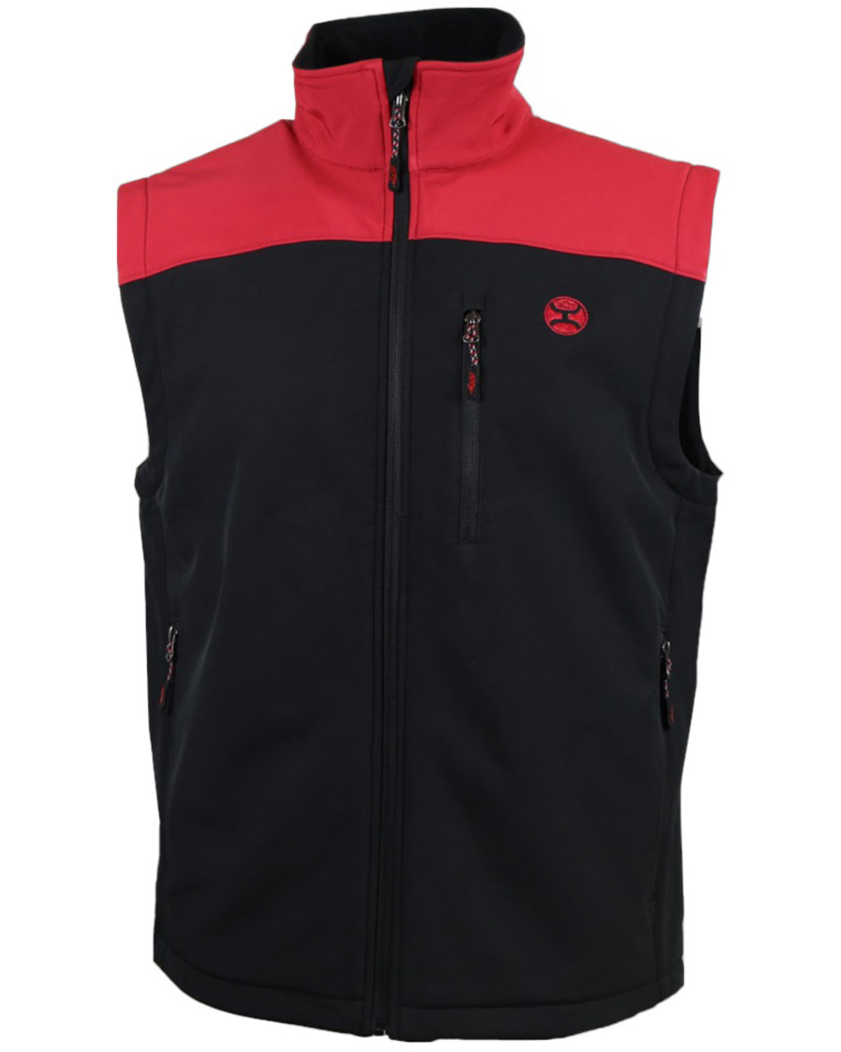 HOOey Men's Grey Colorbock ZipFront Softshell Vest Boot Barn