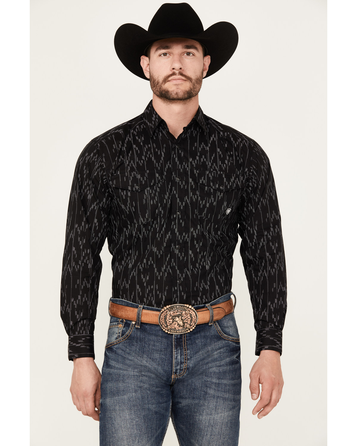 Ariat Men's Shea Print Long Sleeve Snap Western Shirt