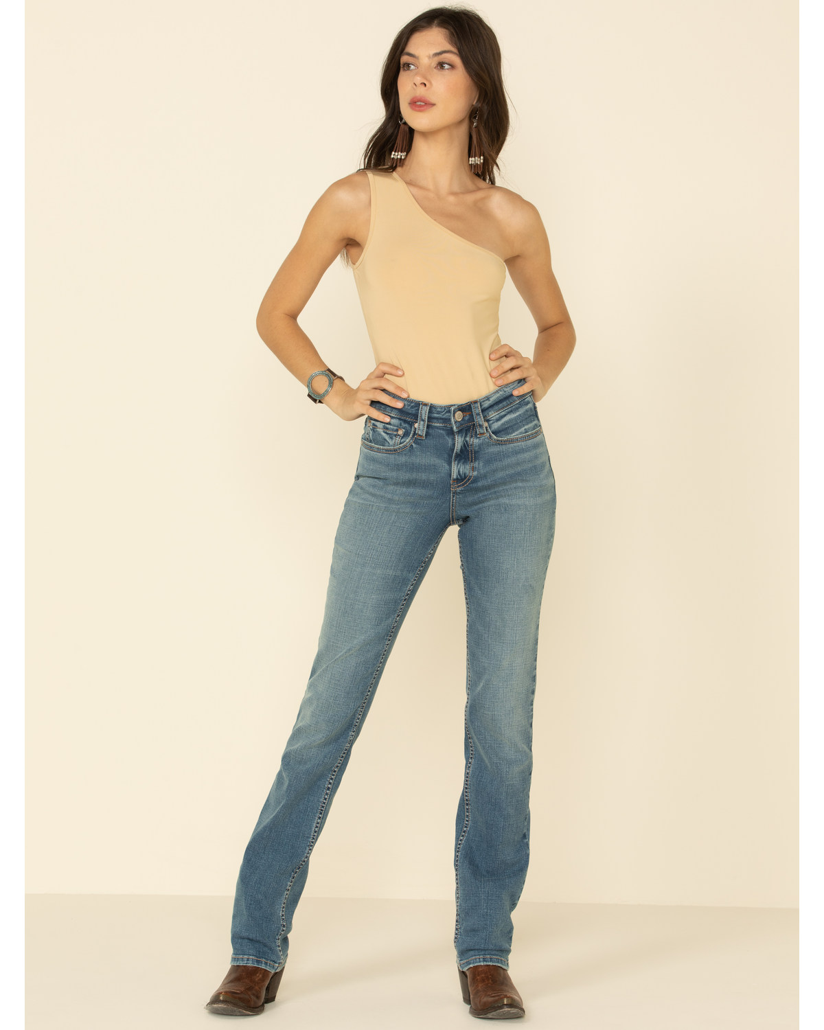 women's light blue straight leg jeans