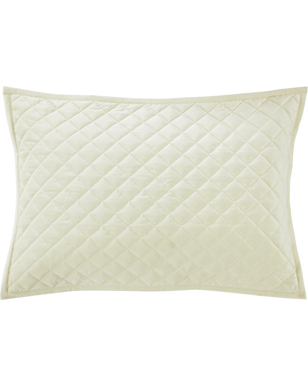 HiEnd Accents Standard Cream Diamond Quilted Shams