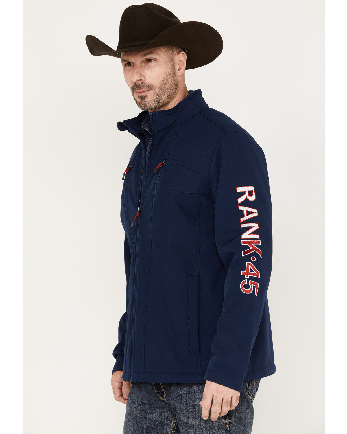 RANK 45® Men's Arlington Embroidered Softshell Jacket