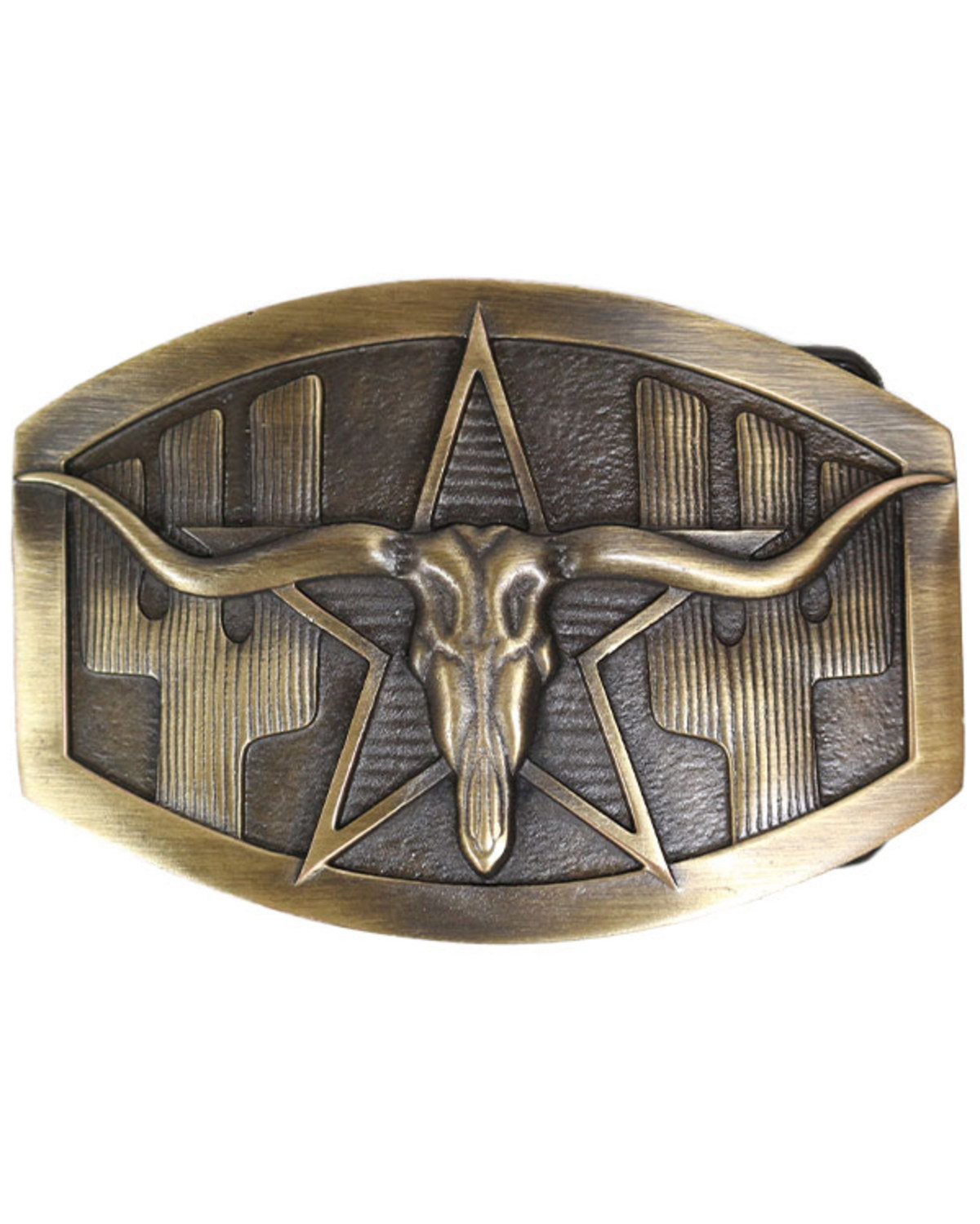 Cody James® Long Horn Bronze Belt Buckle