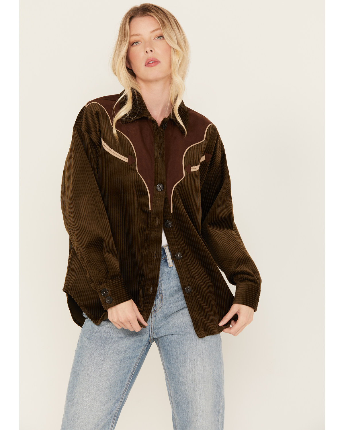 Shyanne Women's Corduroy Western Shacket