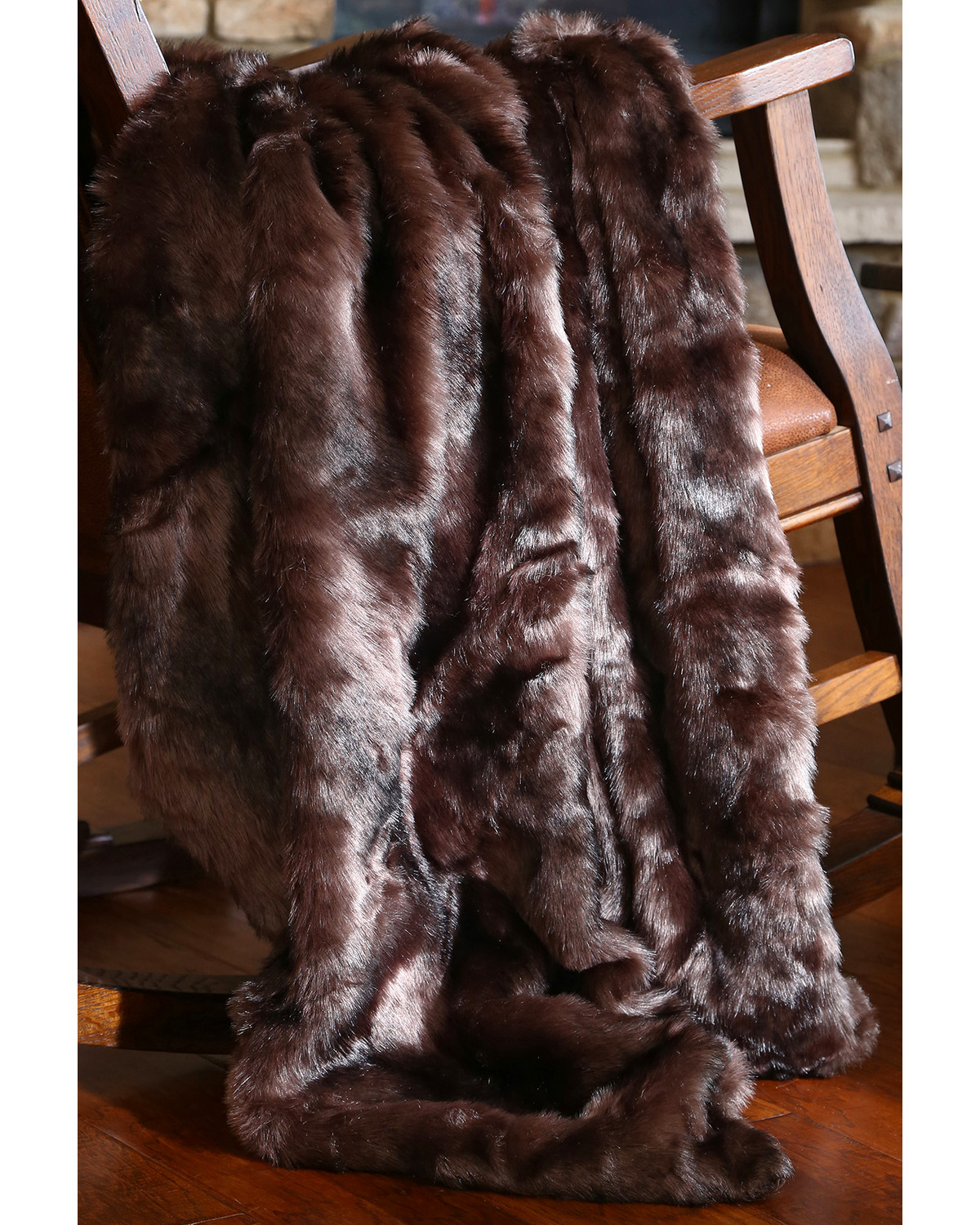 Carstens Brown Bear Fur Throw Blanket Boot Barn