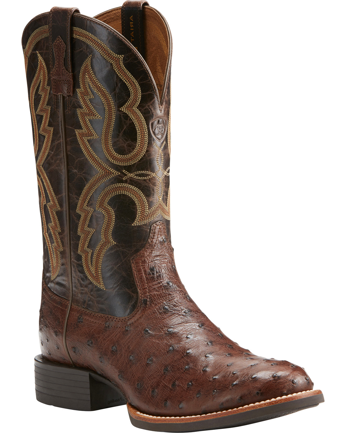 Ariat Men's Quantum Pro Full Quill Ostrich Cowboy Boots - Round Toe ...
