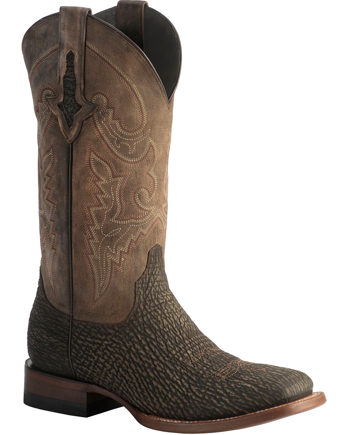 beige shark boots