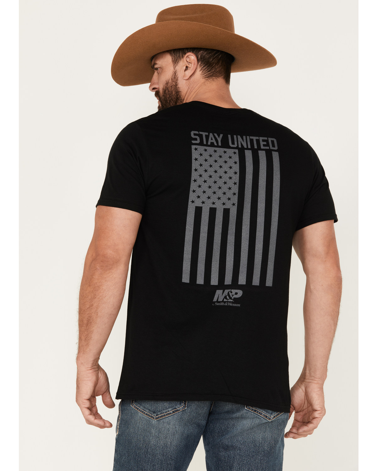 Smith & Wesson Men's M&P Stay United Flag Short Sleeve Graphic T-Shirt