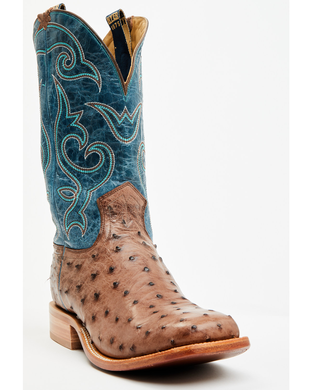 Exotic ostrich boots clearance