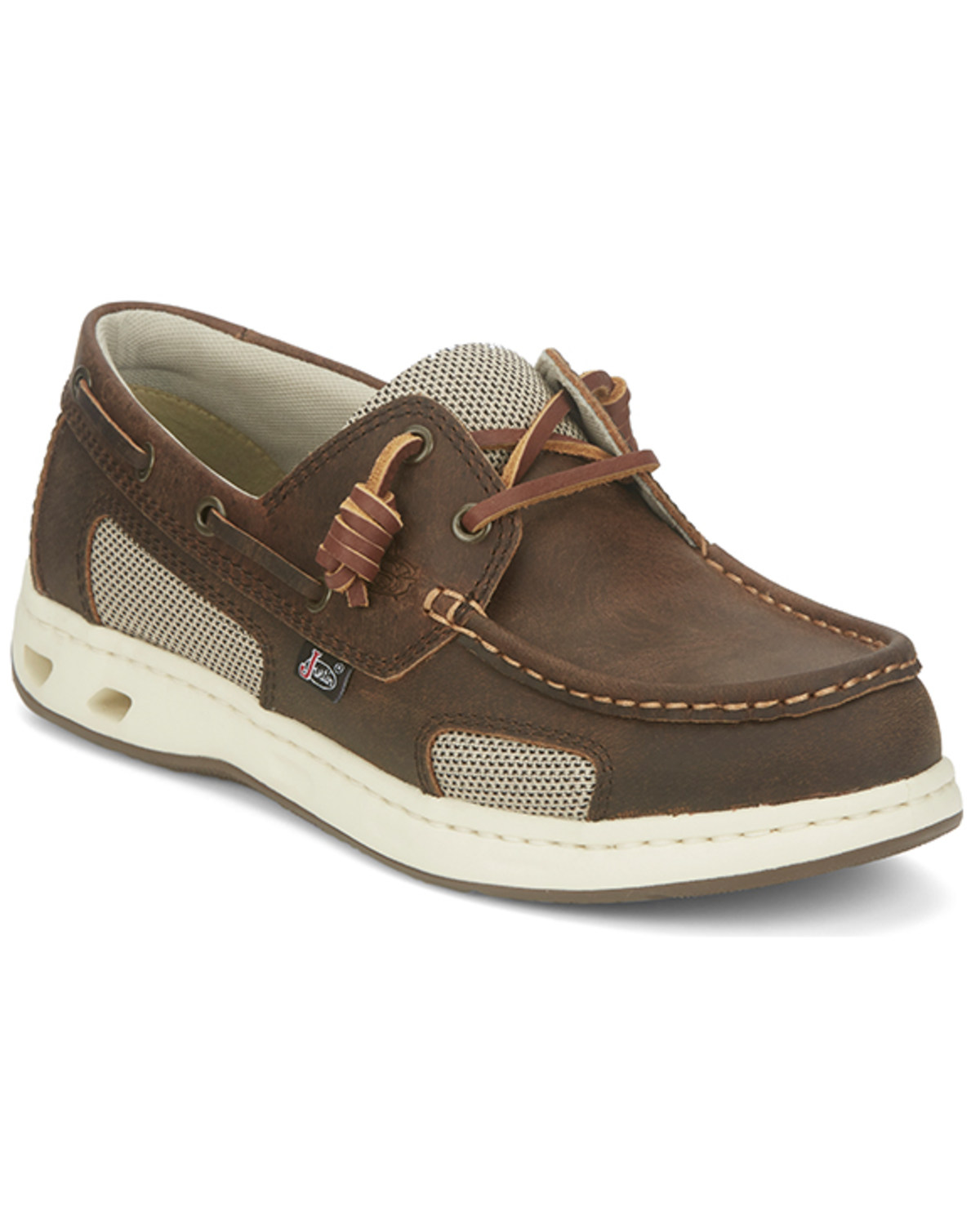 Justin Men's Angler Western Casual Shoes - Moc Toe