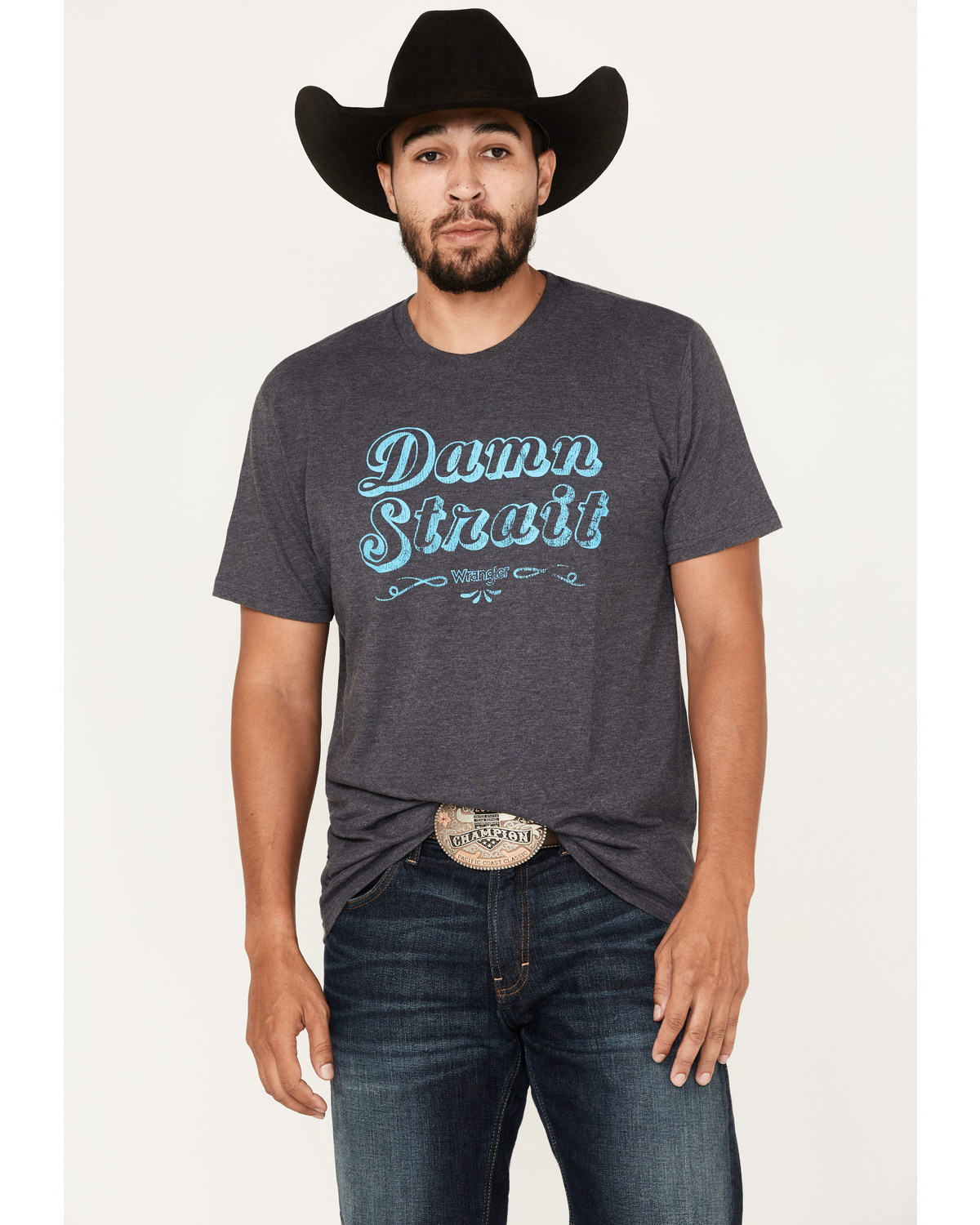George Strait by Wrangler Men's Damn Short Sleeve Graphic T-Shirt
