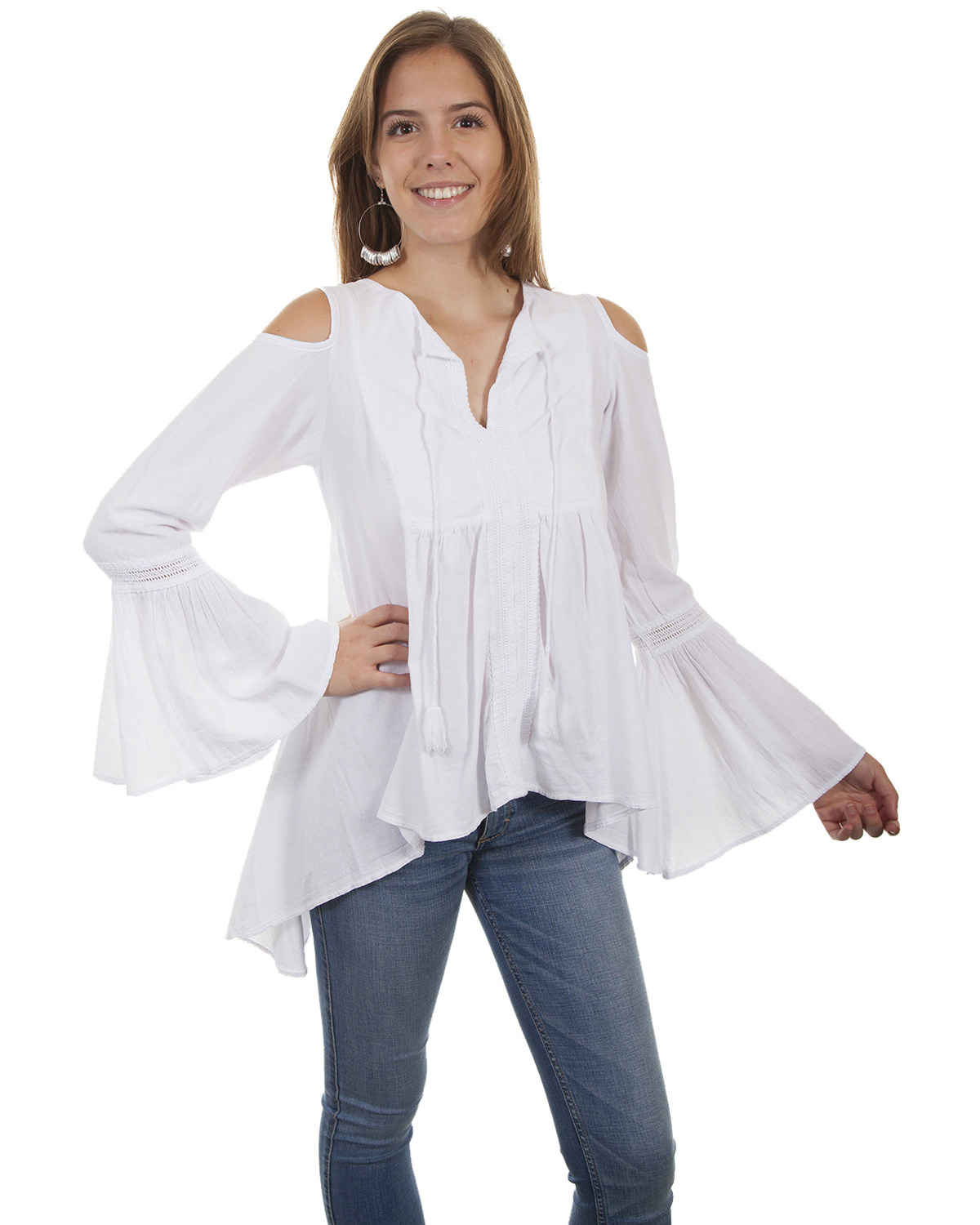 Cold shoulder tunic top clearance