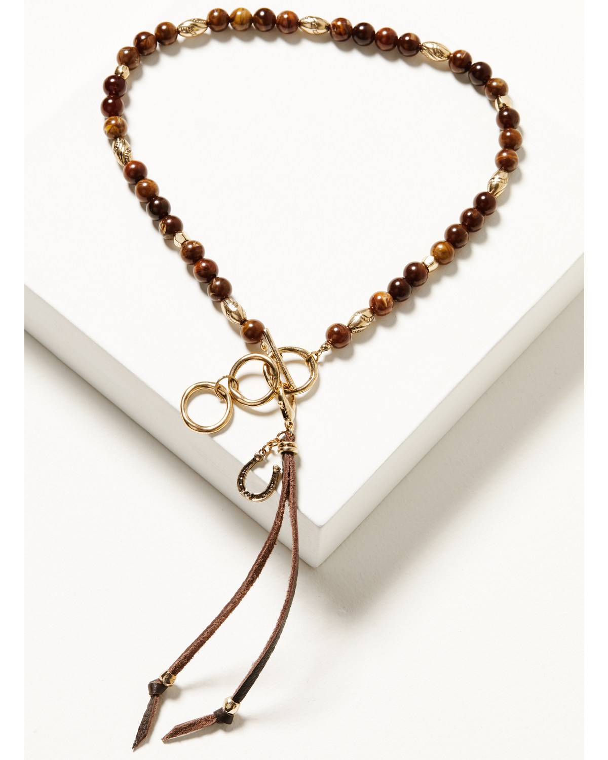 Shyanne Women's Summer Moon Antique Beaded Tassel Necklace
