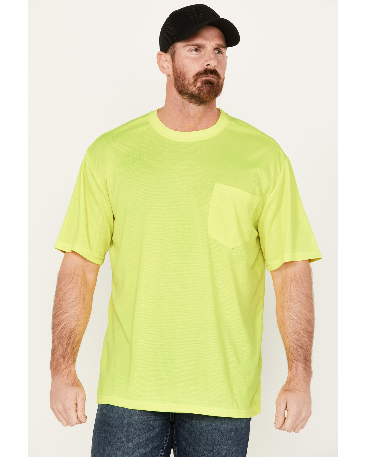 Hawx Men's High-Visibility Short Sleeve Work Shirt