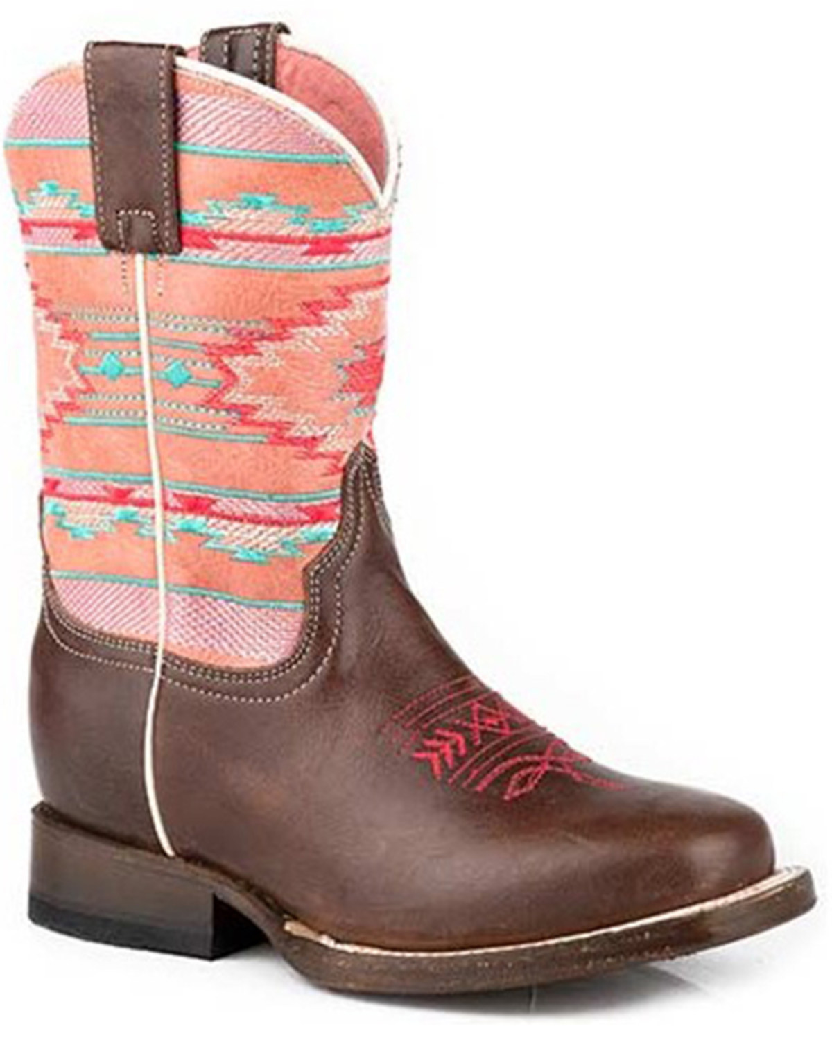 Roper Little Girls' Shailee Western Boots - Square Toe