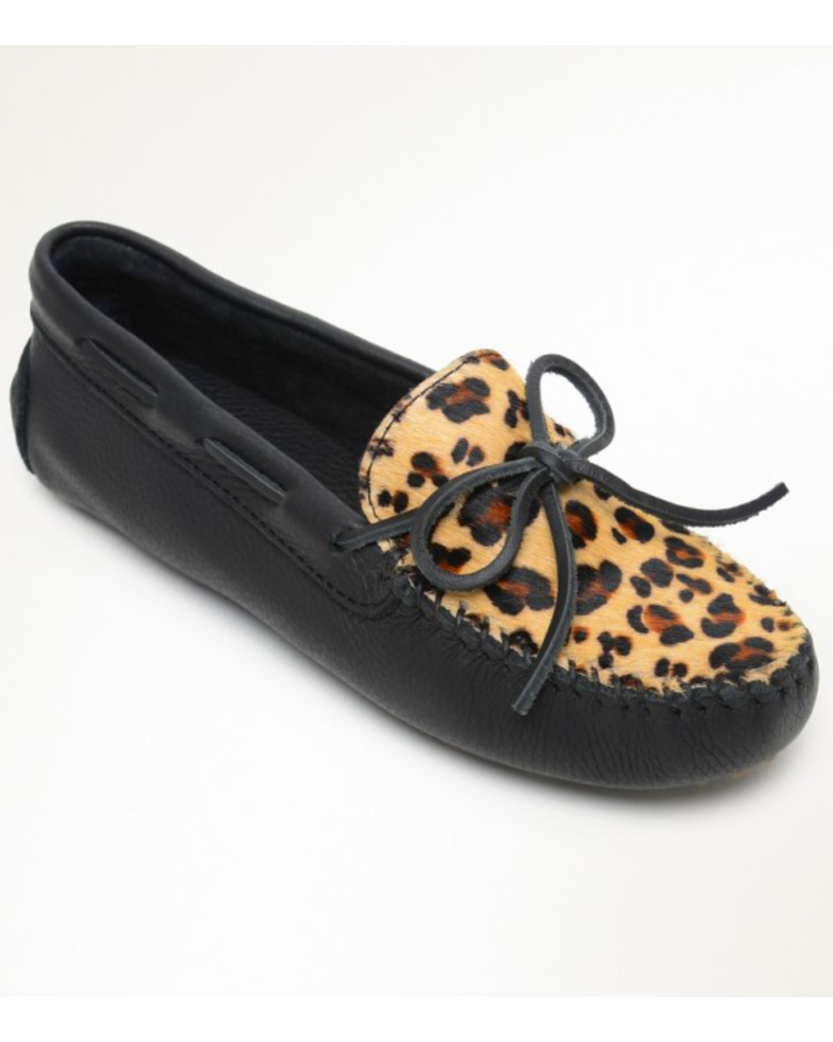 minnetonka full leopard moccasins