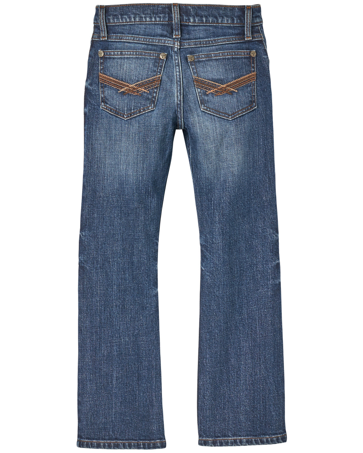 Wrangler 20X Boys' Barksdale Dark Wash Vintage Bootcut Stretch Denim Jeans