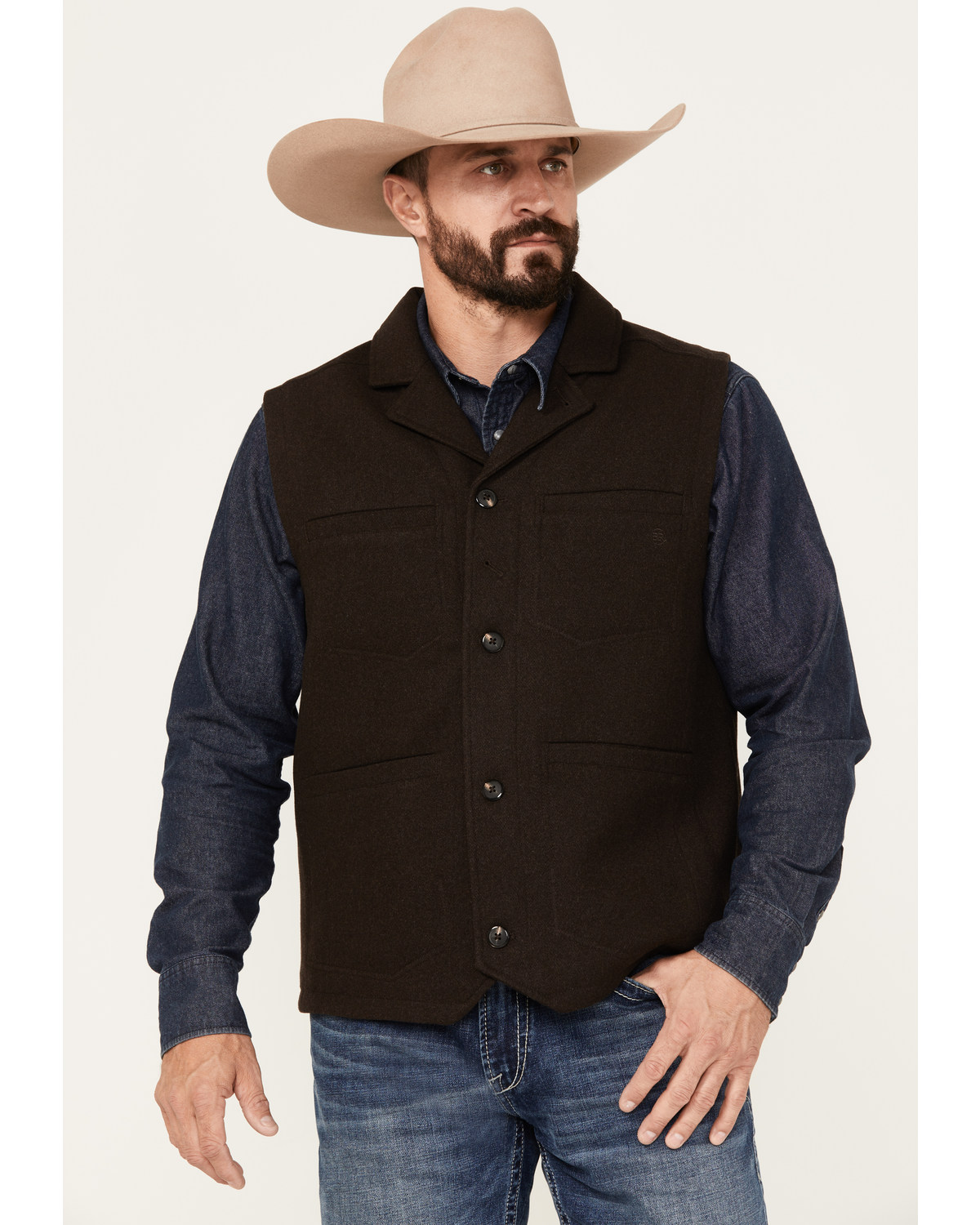 Blue Ranchwear Men's Wool Mackinaw Vest