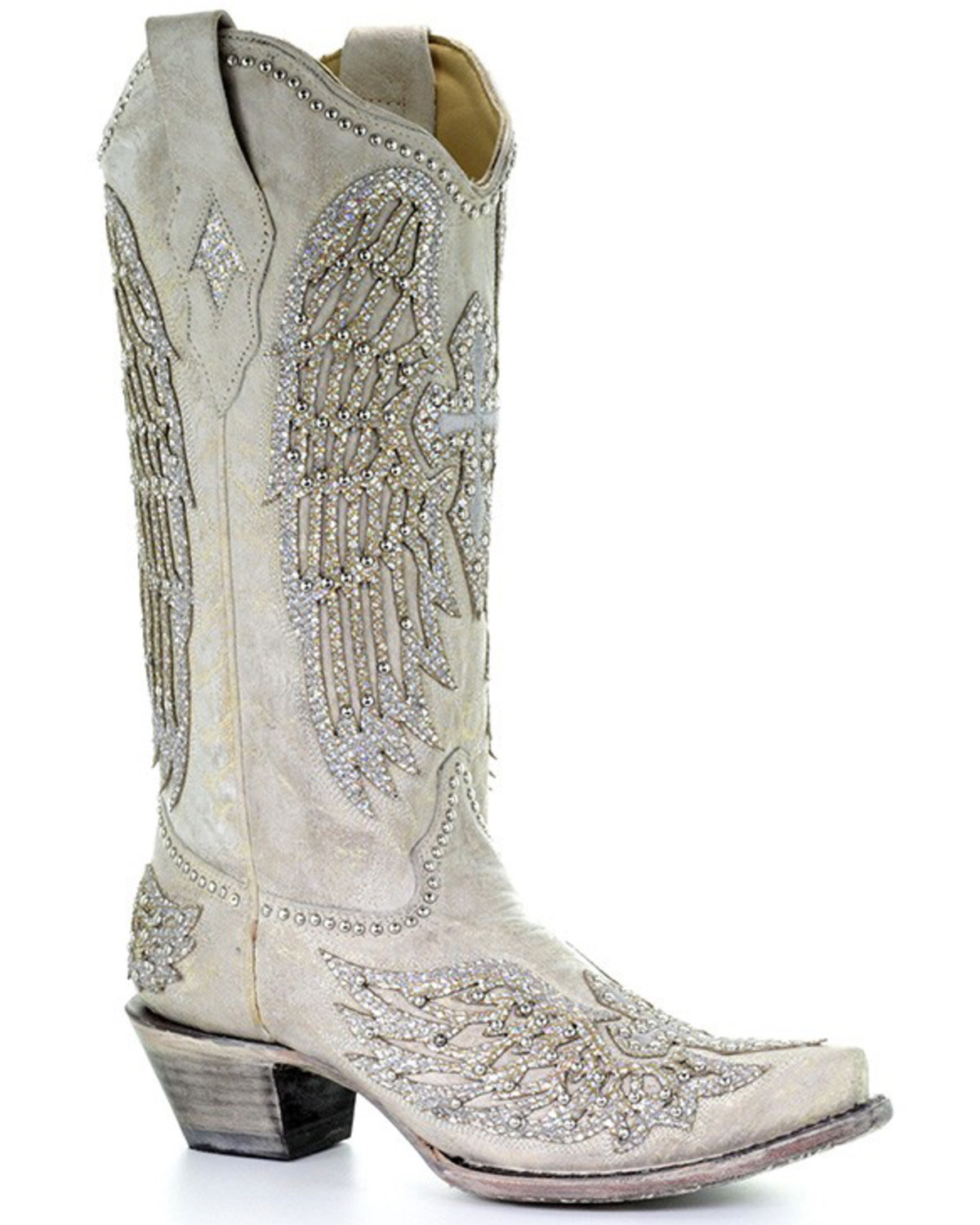 white corral boots