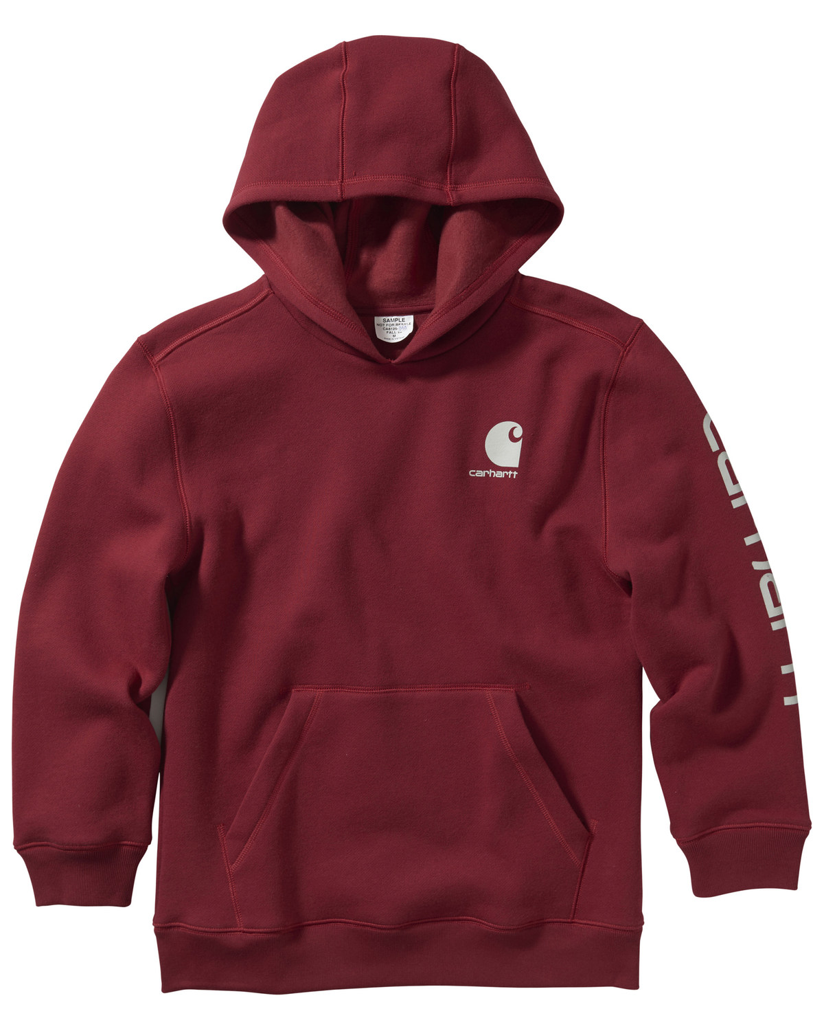boys red hooded sweatshirt