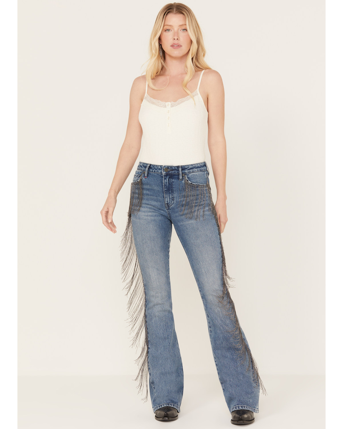 Idyllwind Women's Carlyle Place High Risin' Fringe Bootcut Jeans