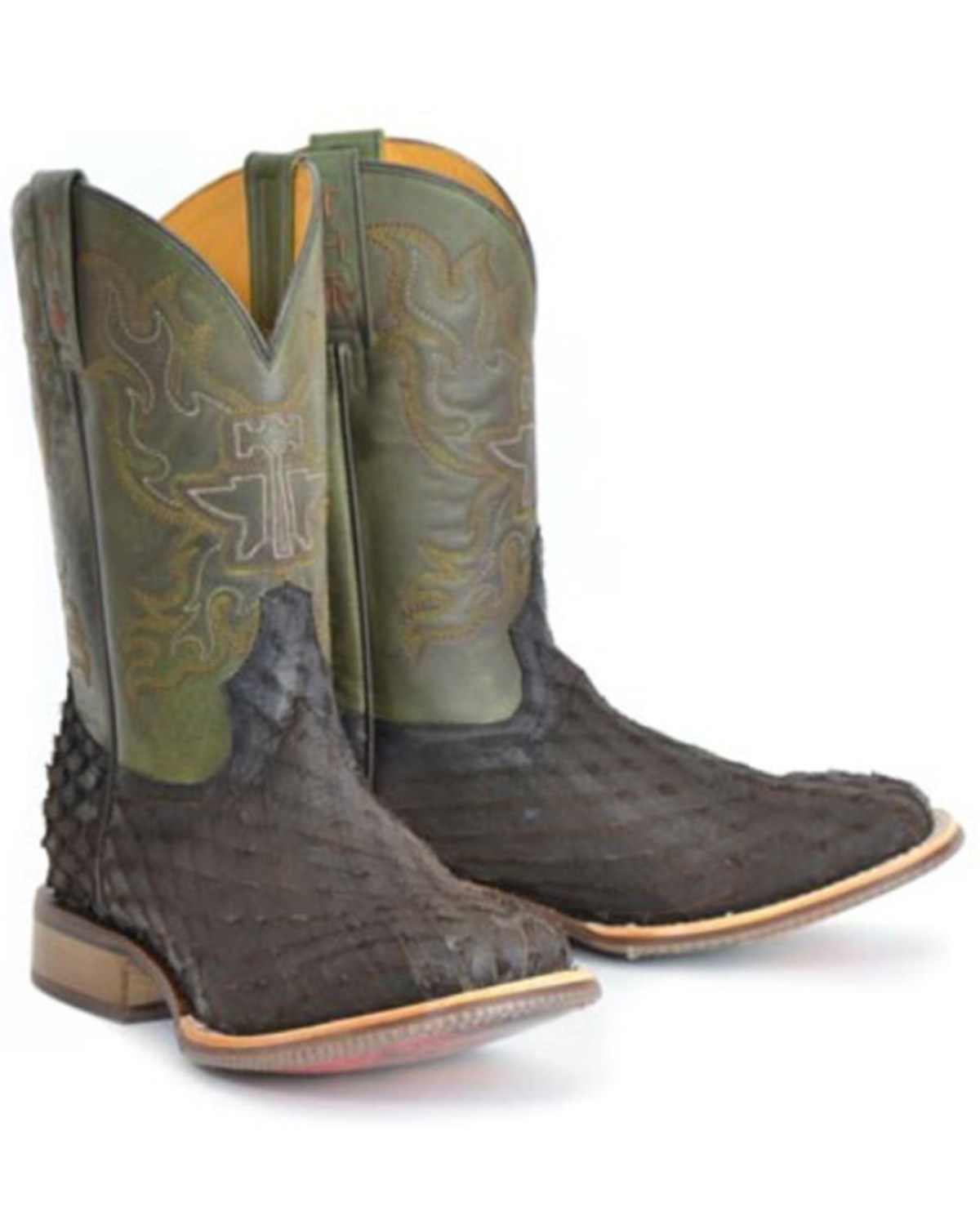 Tin Haul Men's Ruff & Tumble Western Boots - Broad Square Toe