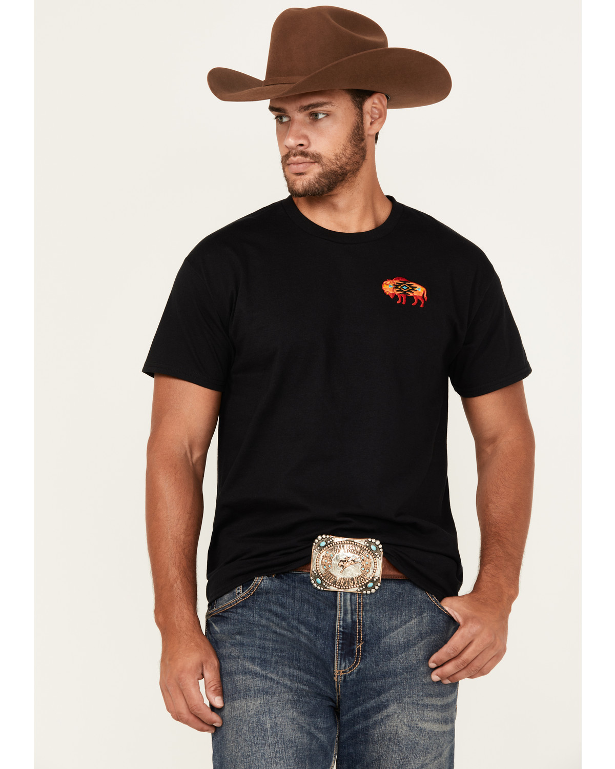 Riot Society Men's Boot Barn Exclusive Native Buffalo Short Sleeve Graphic T-Shirt