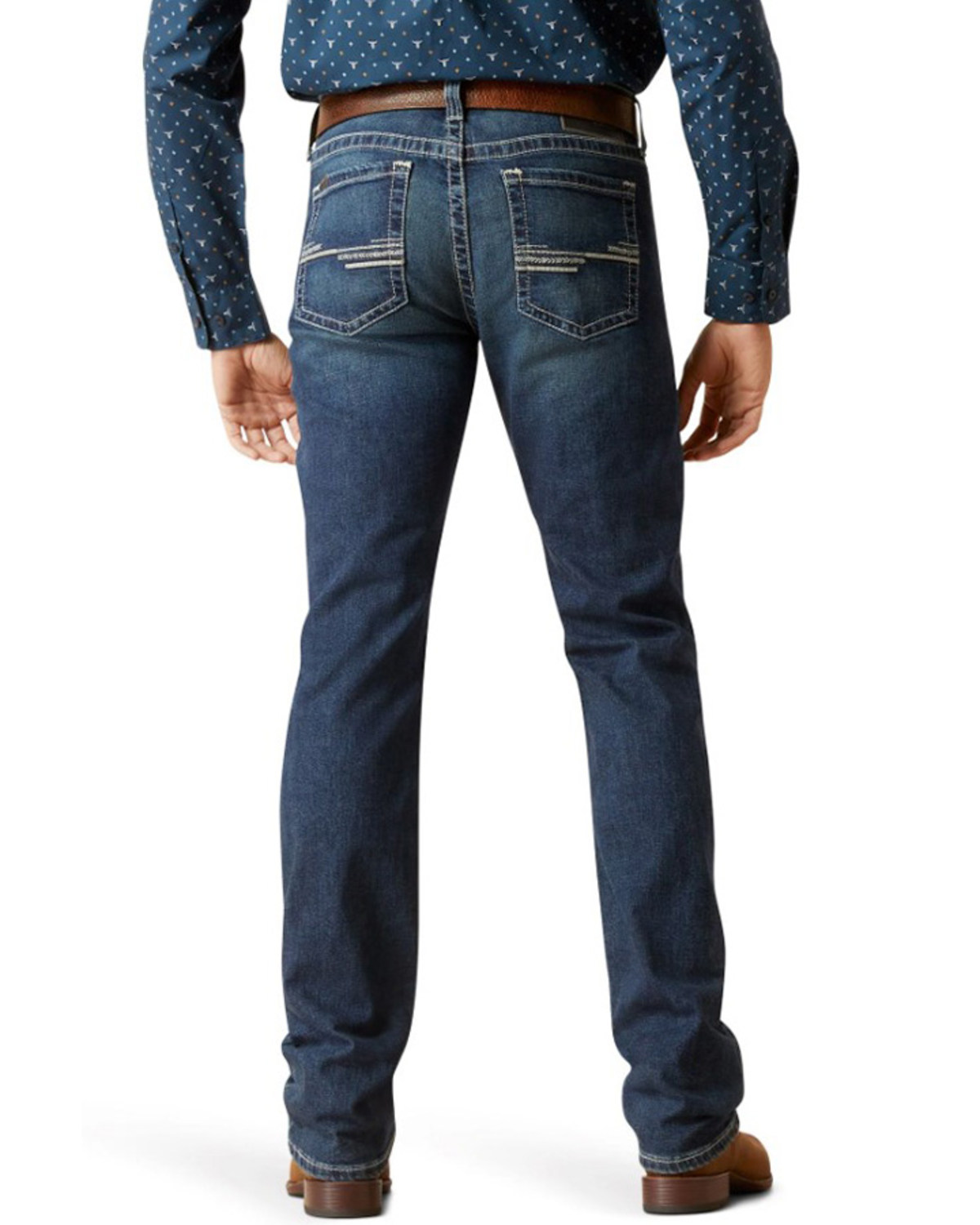 Ariat Men's M8 Modern TekStretch Easton Dark Wash Stretch Slim Bootcut Jeans