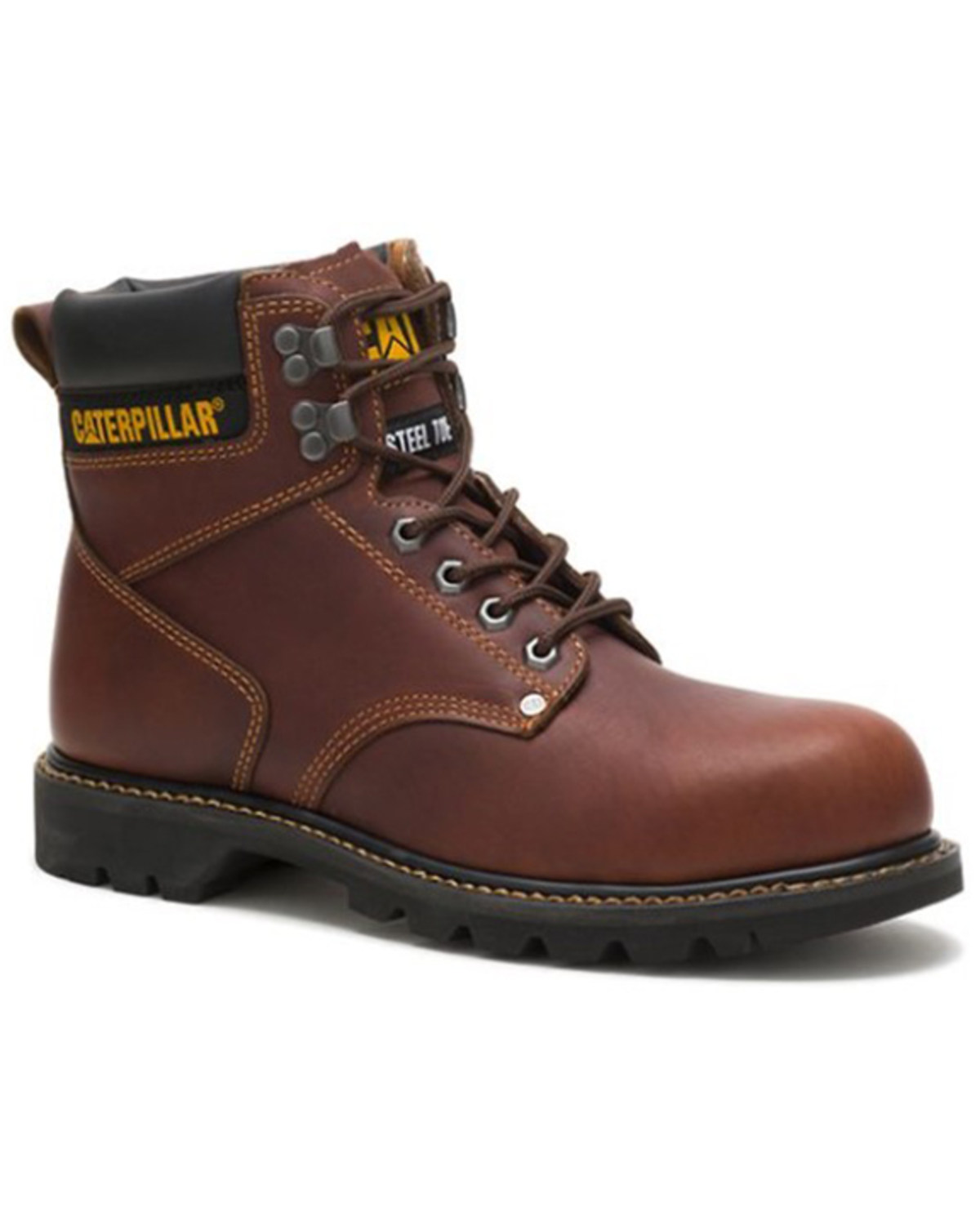 Caterpillar Men's 6" Second Shift Lace-Up Work Boots - Steel Toe