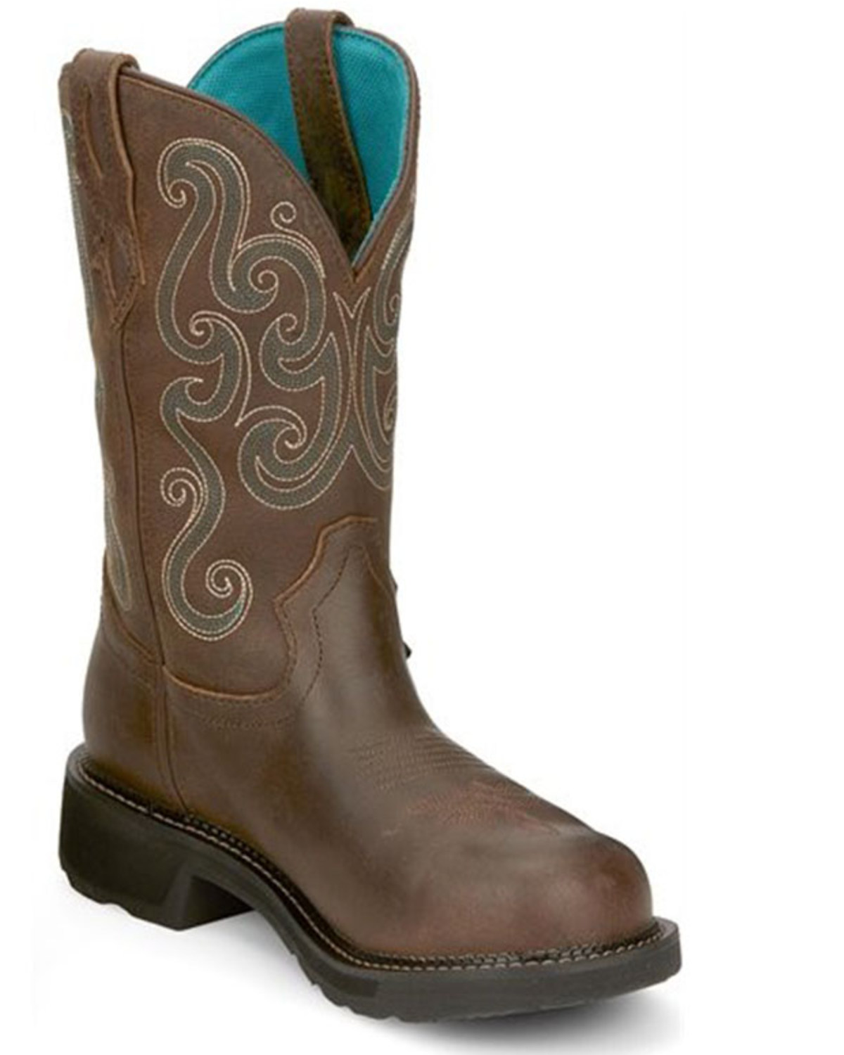 Justin Women's Tasha Waterproof Western Work Boots - Steel Toe