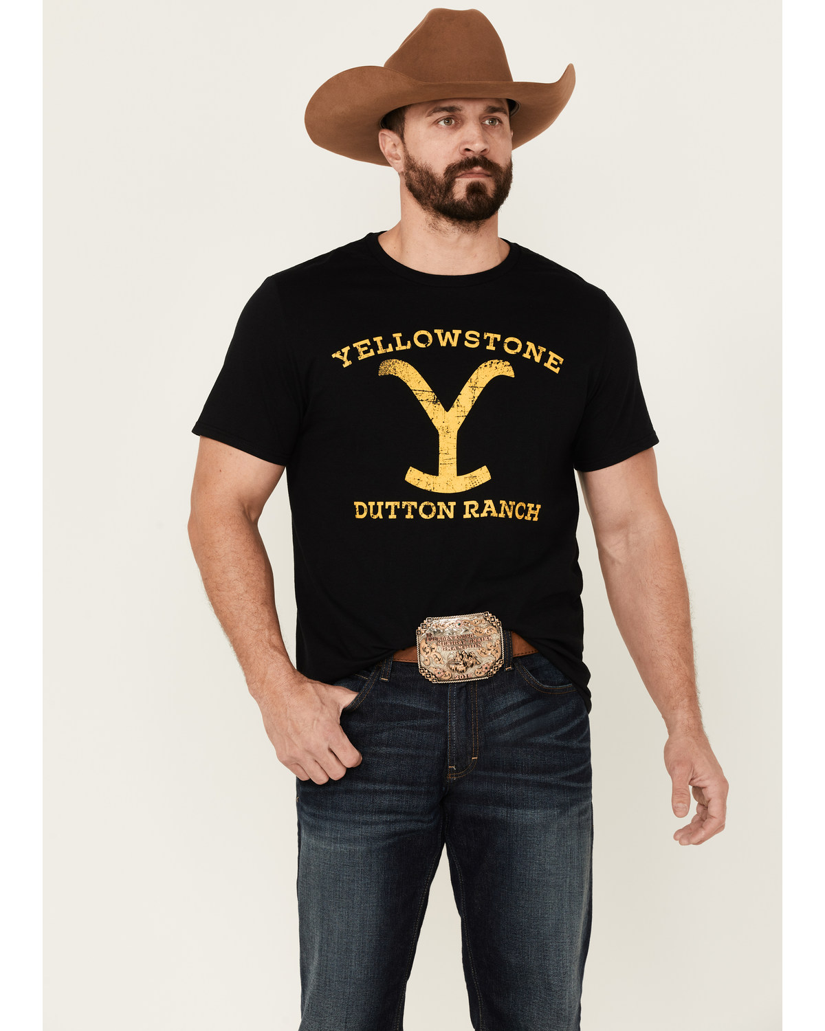 Changes Men's Yellowstone Dutton Ranch Logo Short Sleeve T-Shirt