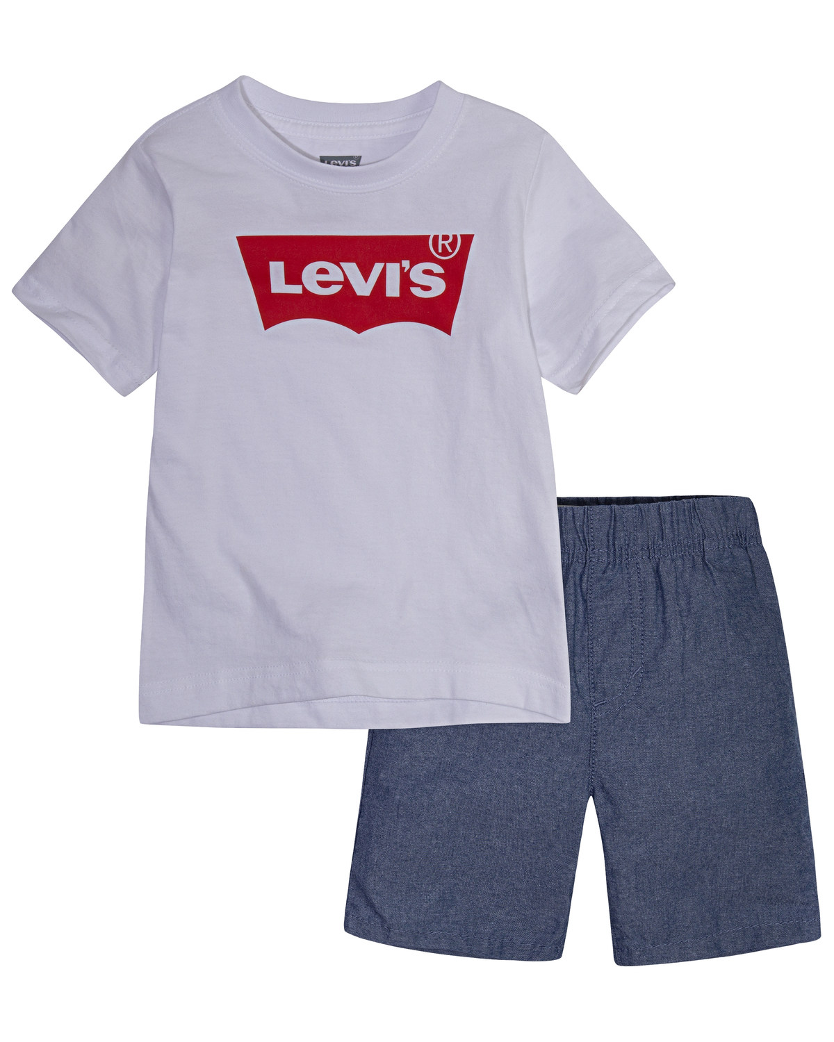 Levi's Toddler Boys' Batwing Logo Short Sleeve T-Shirt & Shorts Set - 2 Piece