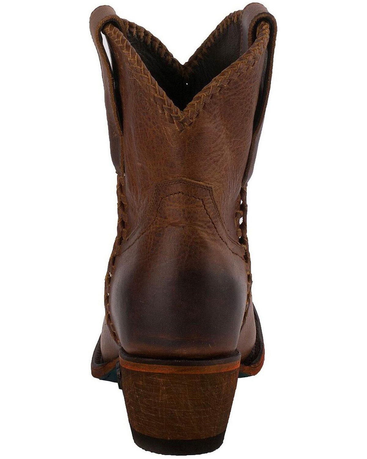 womens booties cognac