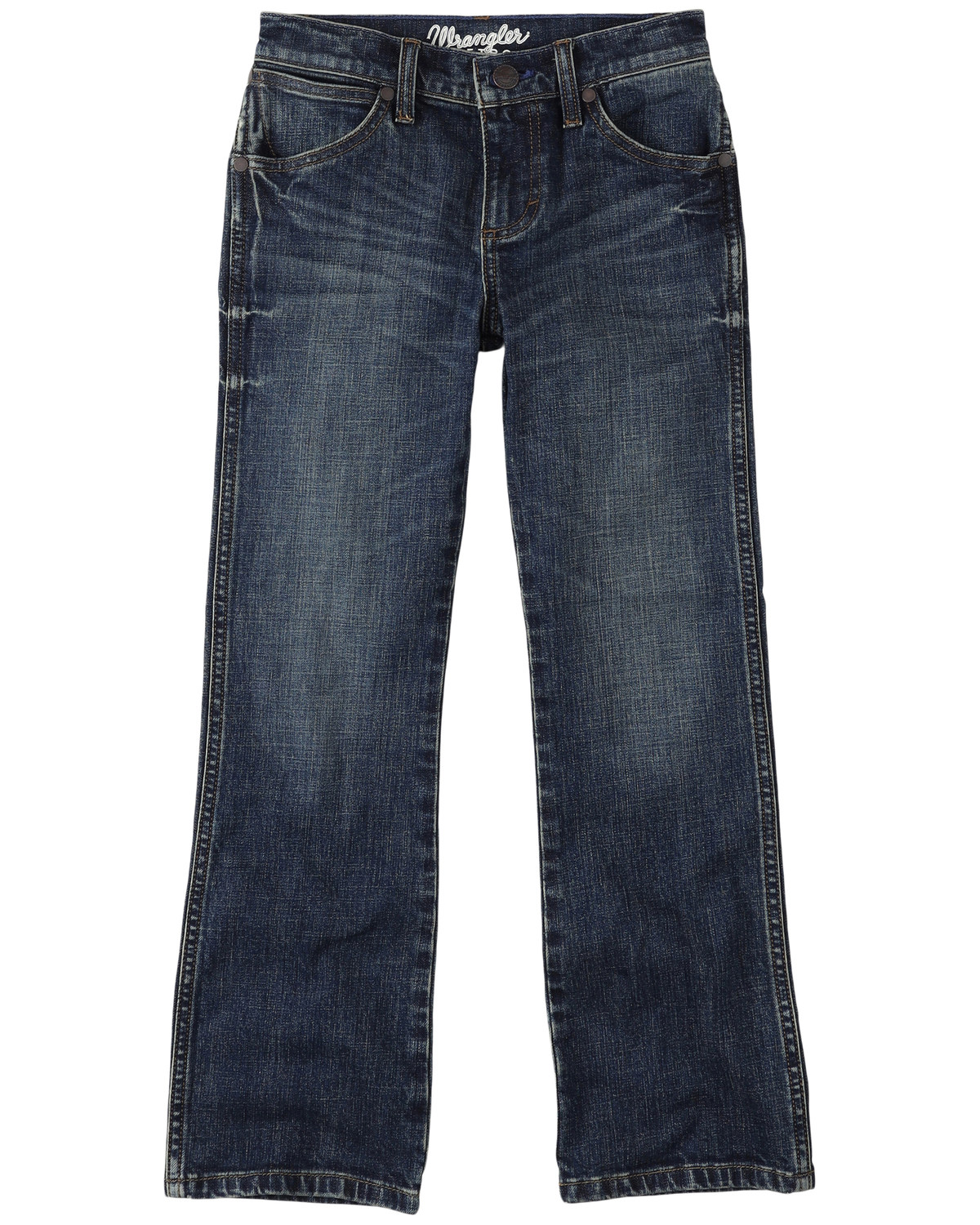 Wrangler Little Boys' Layton Dark Wash Slim Bootcut Jeans