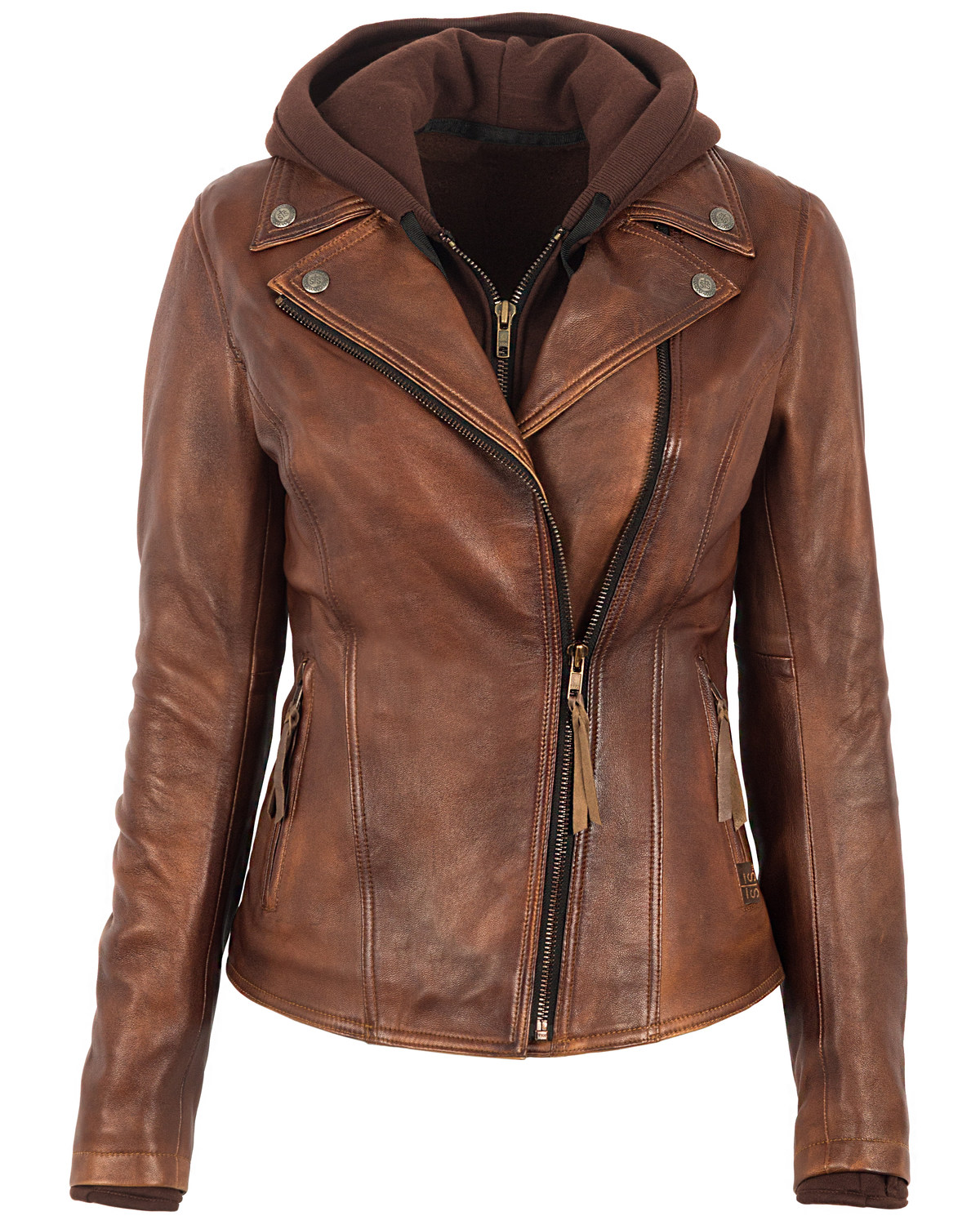 STS Ranchwear Women's Brown Wanderlust Moto Leather Jacket ... (1200 x 1500 Pixel)