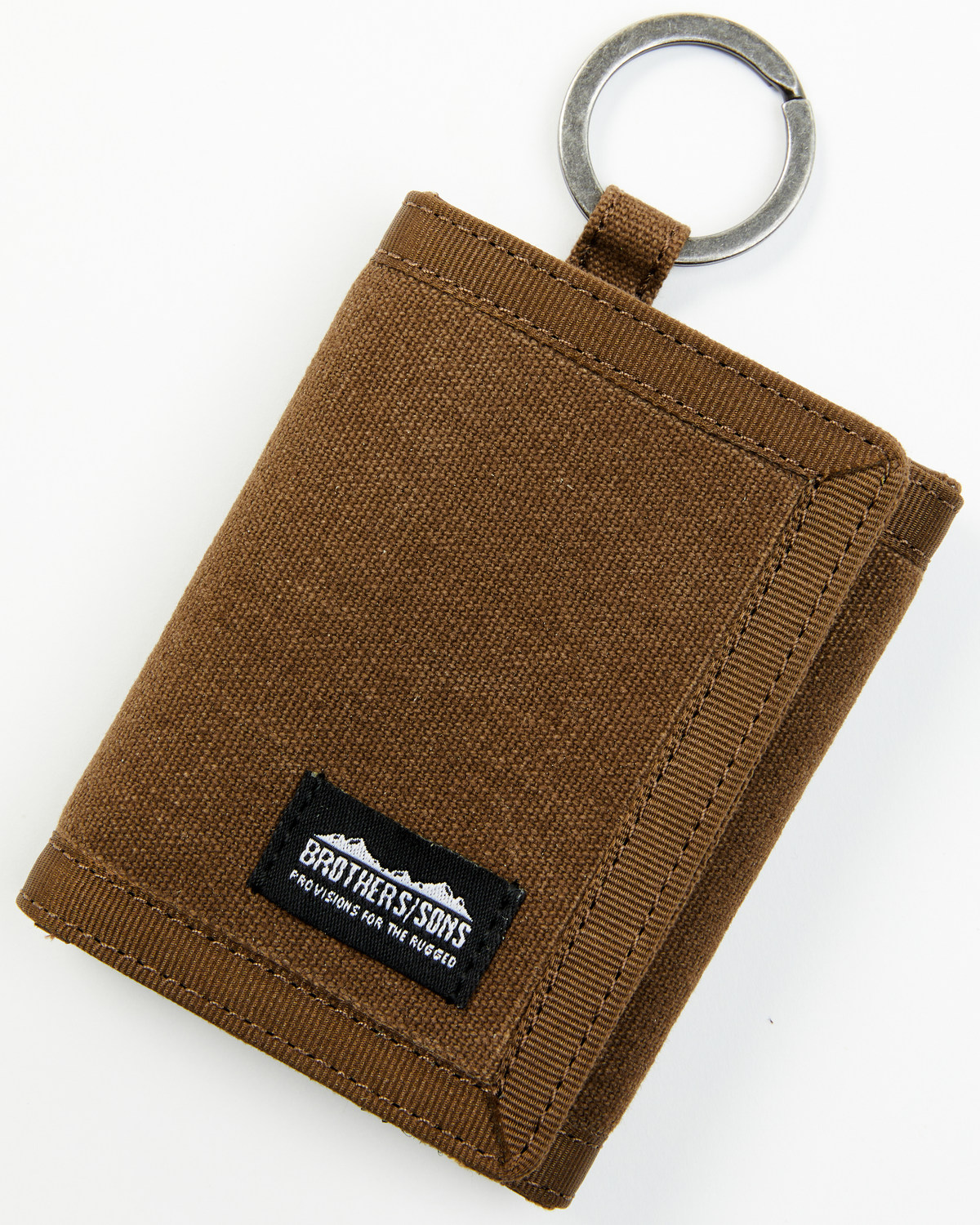 Brothers and Sons Men's Olive Trifold Wallet
