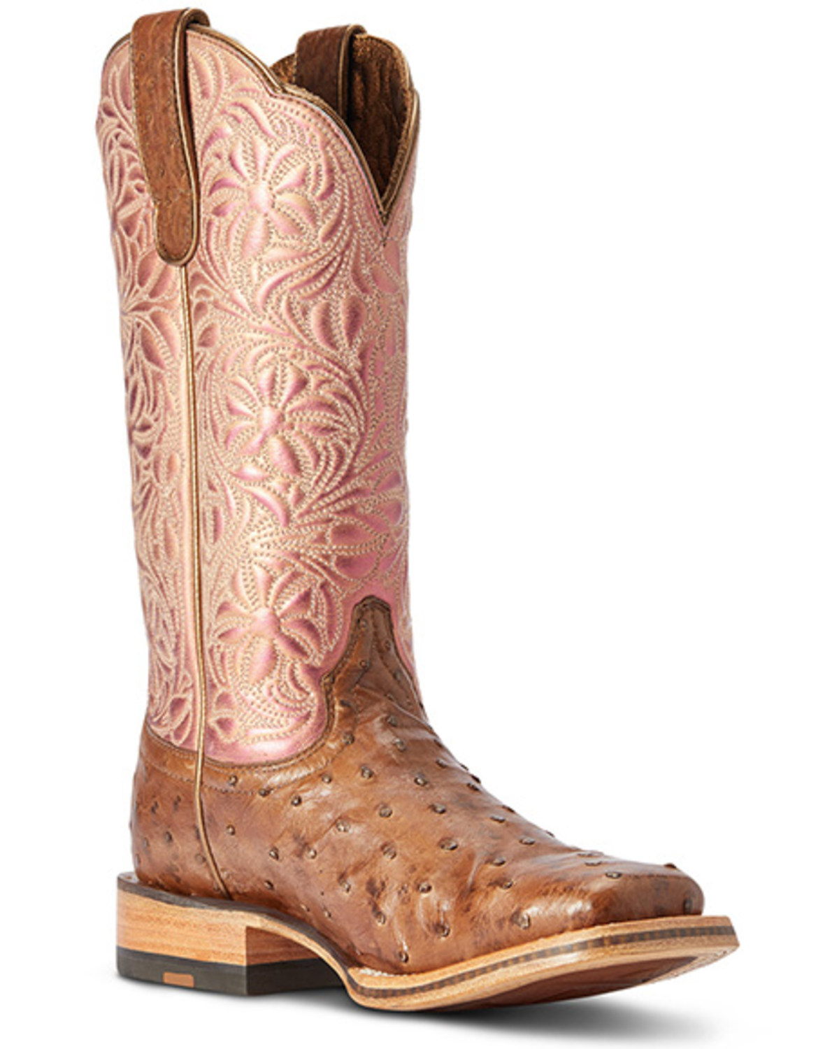 Ariat Women's Donatella Exotic Ostrich Western Boots - Broad Square Toe