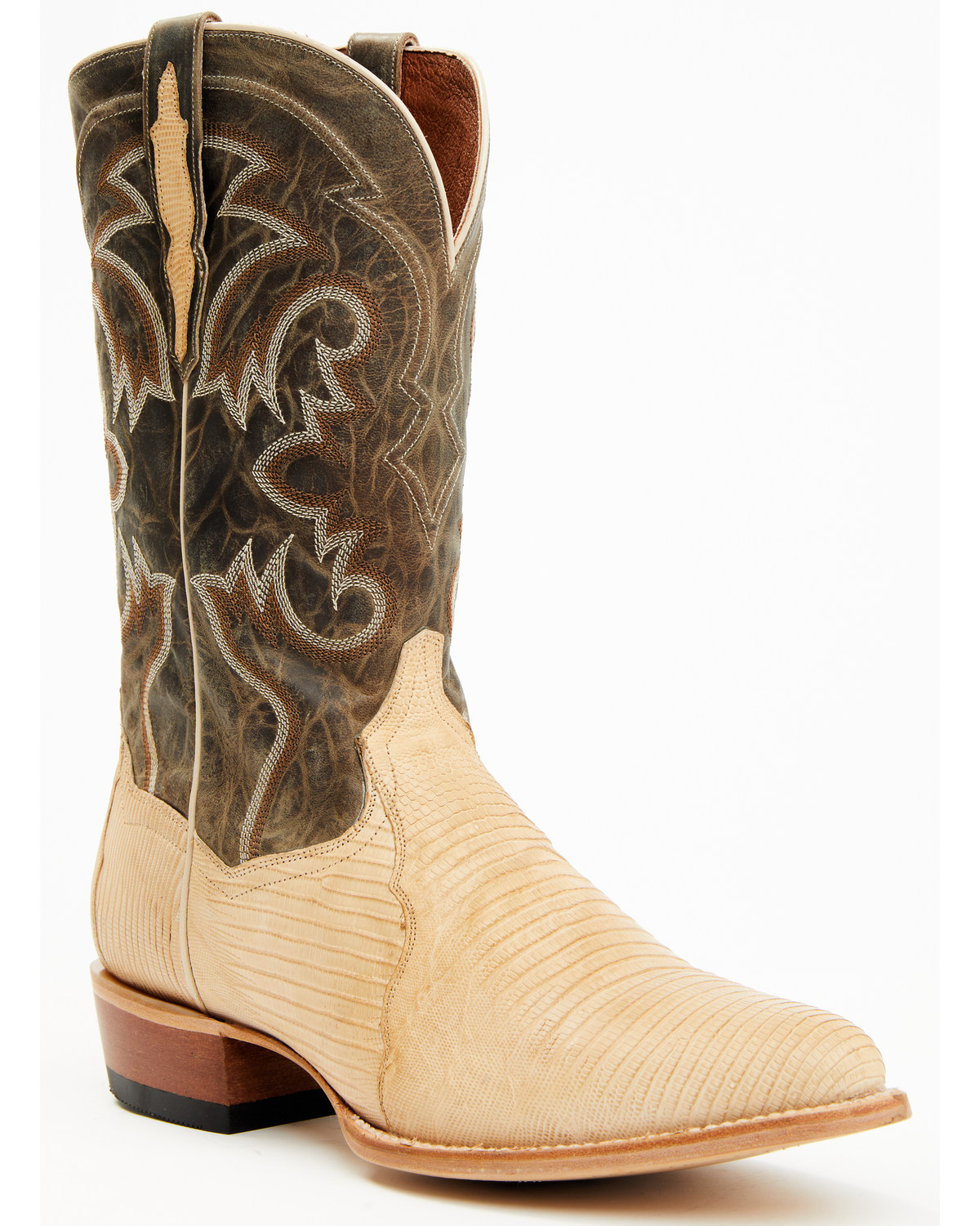 Dan Post Men's Exotic Teju Lizard Western Boots - Medium Toe