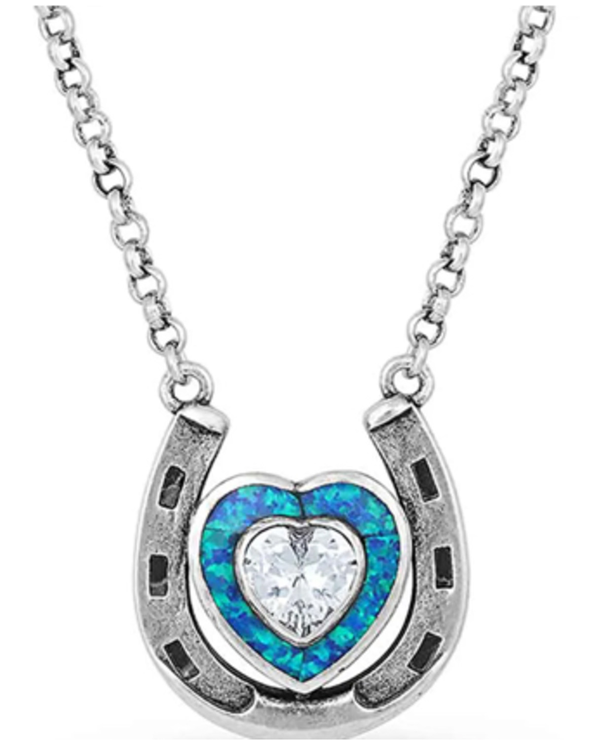 Montana Silversmiths Women's The Love Inside Luck Horseshoe Necklace