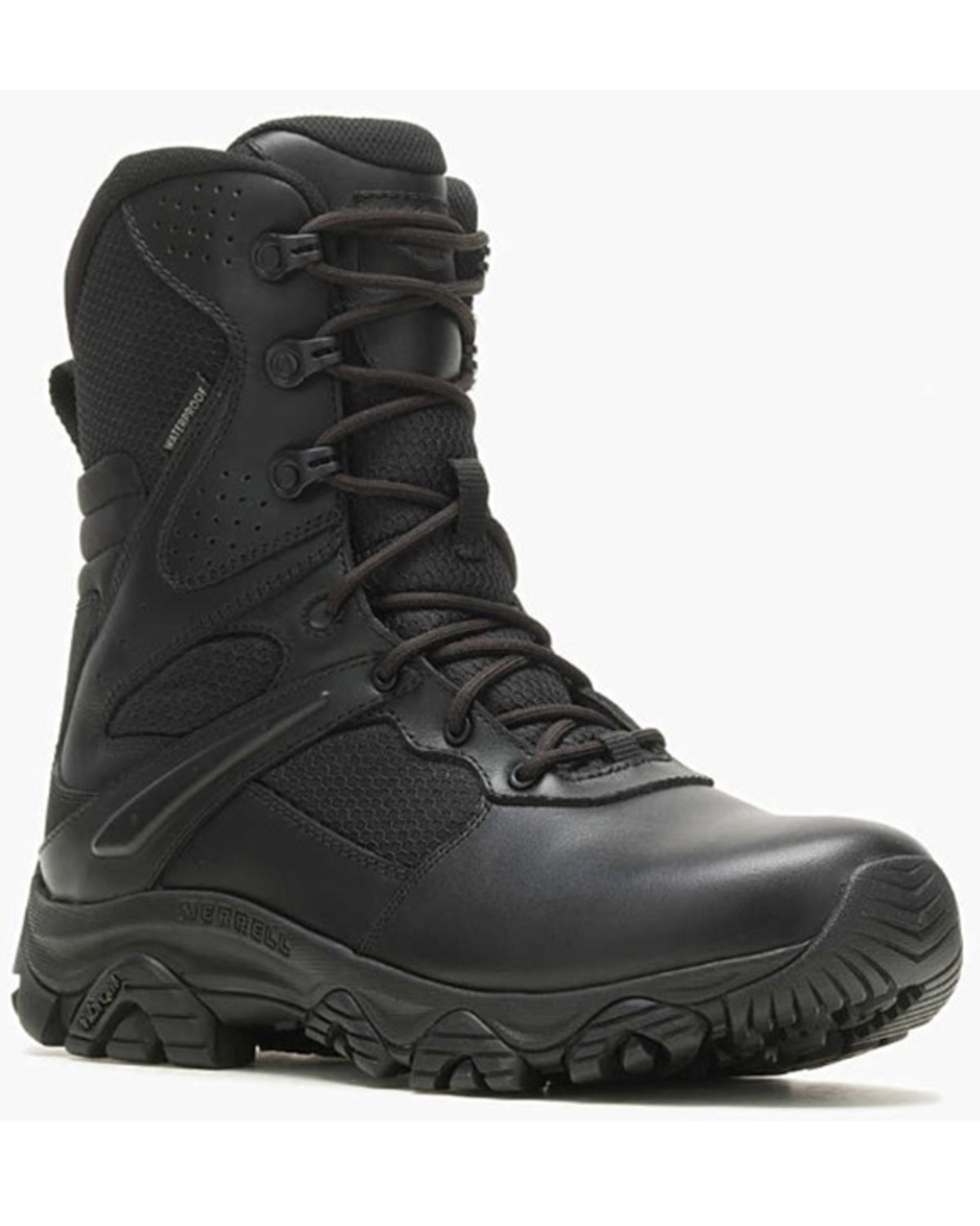 Merrell Men's Moab 3 8" Tactical Response Zip Waterproof Boots - Round Toe