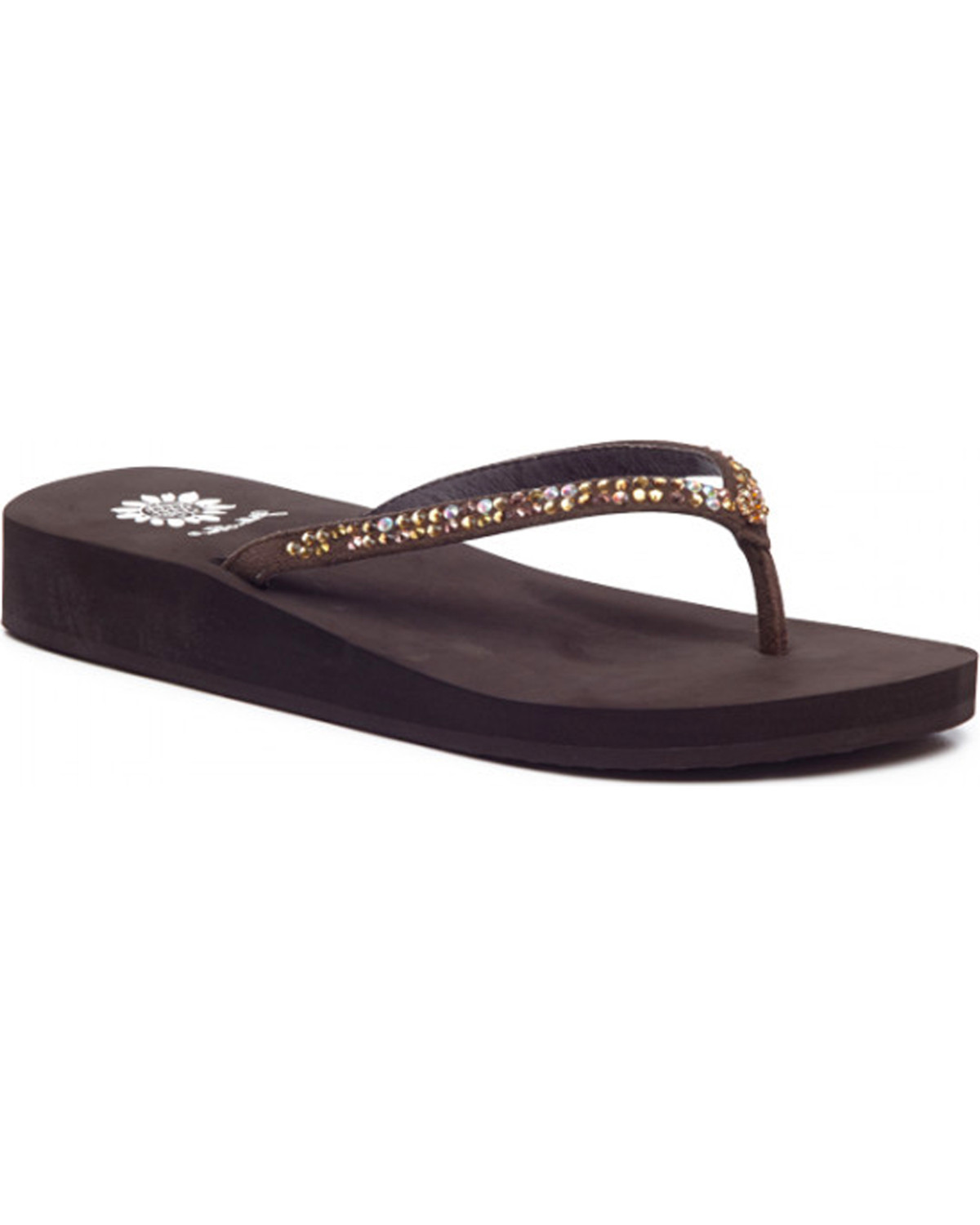 yellow box womens sandals