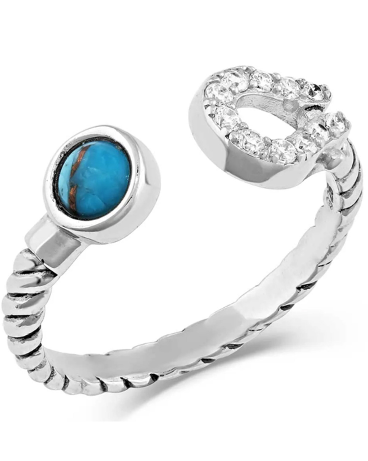 Montana Silversmiths Infinite Luck Turquoise Wrap Ring