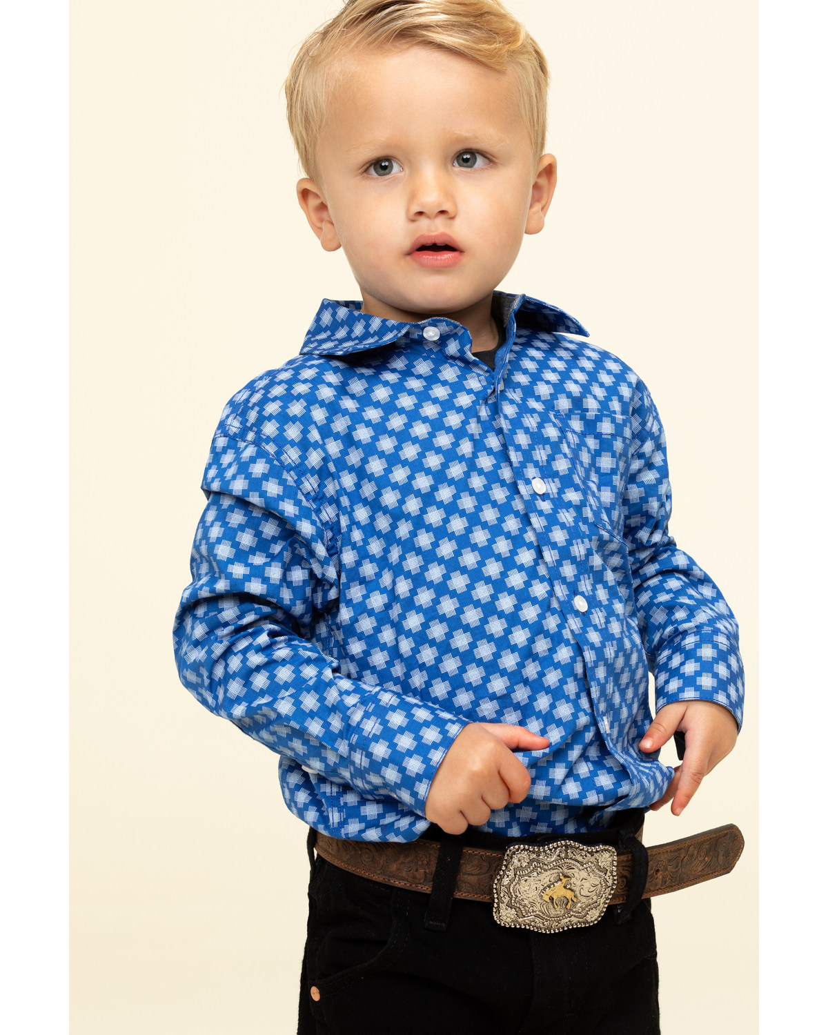 Cody James Toddler Boys Astro Geo Print Button Long Sleeve Western Shirt Boot Barn