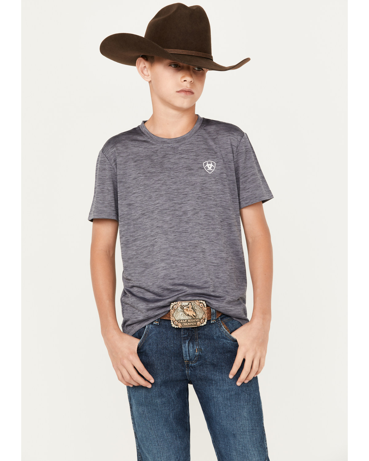 Ariat Boys' Charger Seal Short Sleeve Graphic T-Shirt